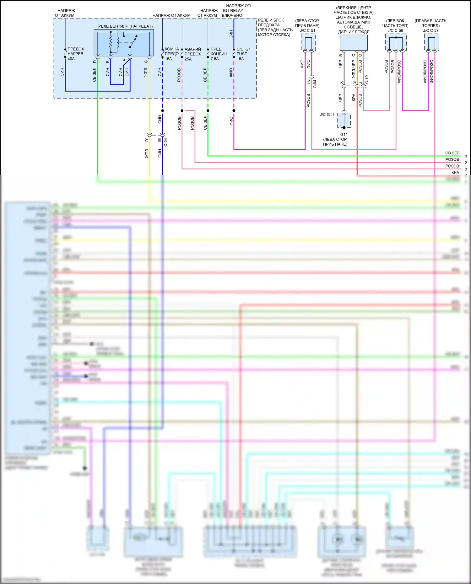 CX-5 Mazda II (2017-2022): 2.5l skyactiv, автоматическая электросхема кондиционера (1 из 3) 