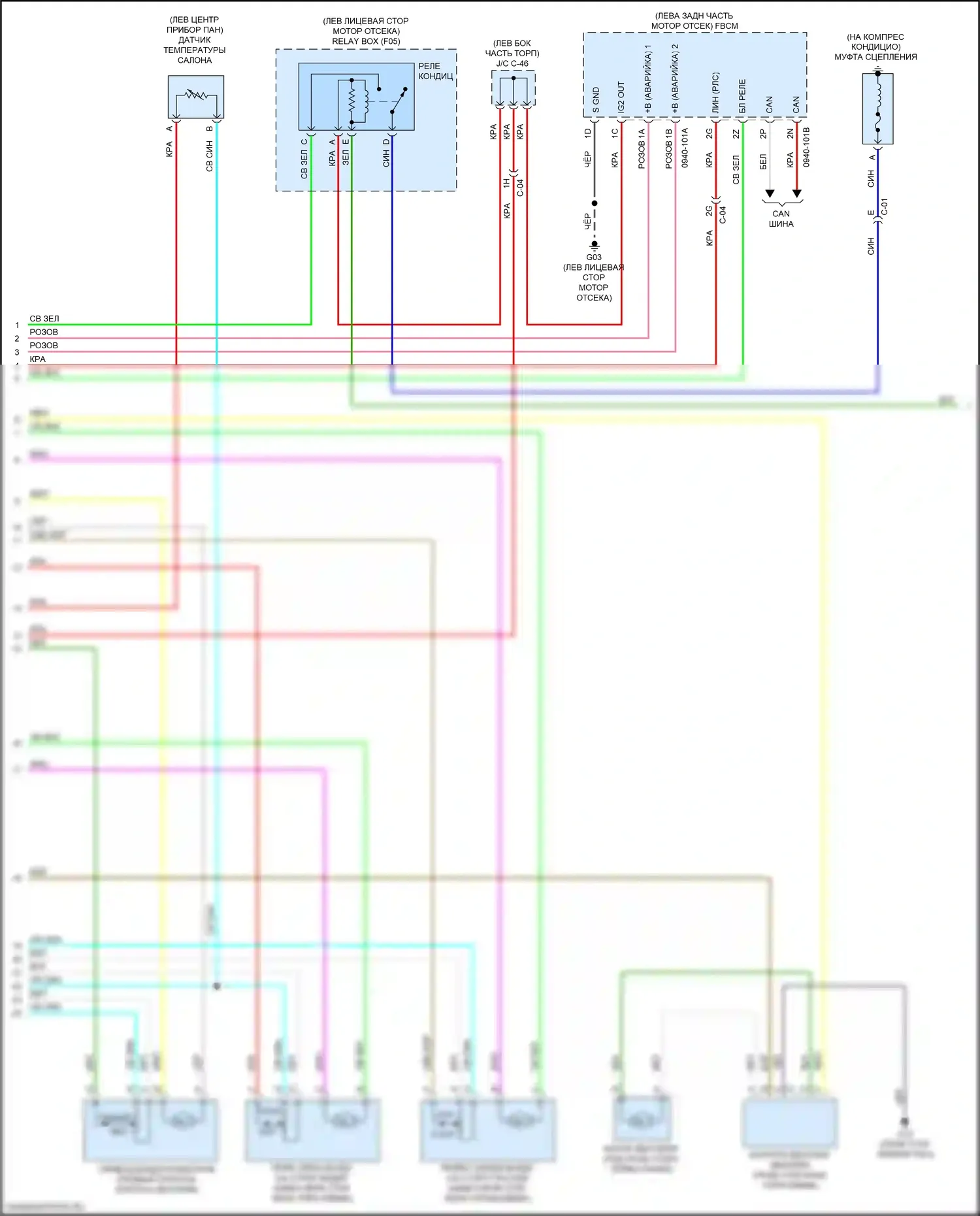 CX-5 Mazda II (2017-2022): 2.5l skyactiv, автоматическая электросхема кондиционера (2 из 3) 