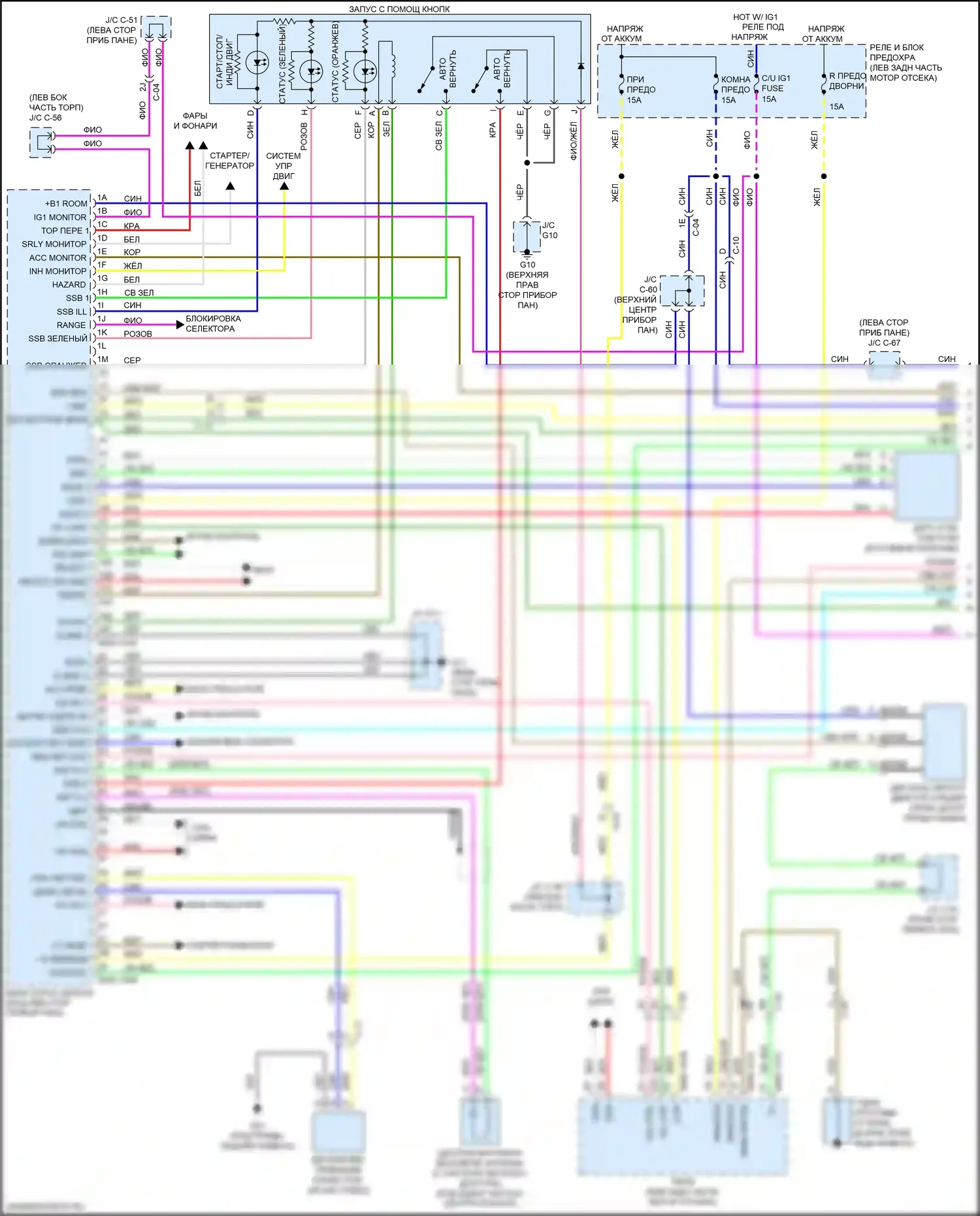 CX-5 Mazda II (2017-2022): Сигнализации электросхема (1 из 4) 