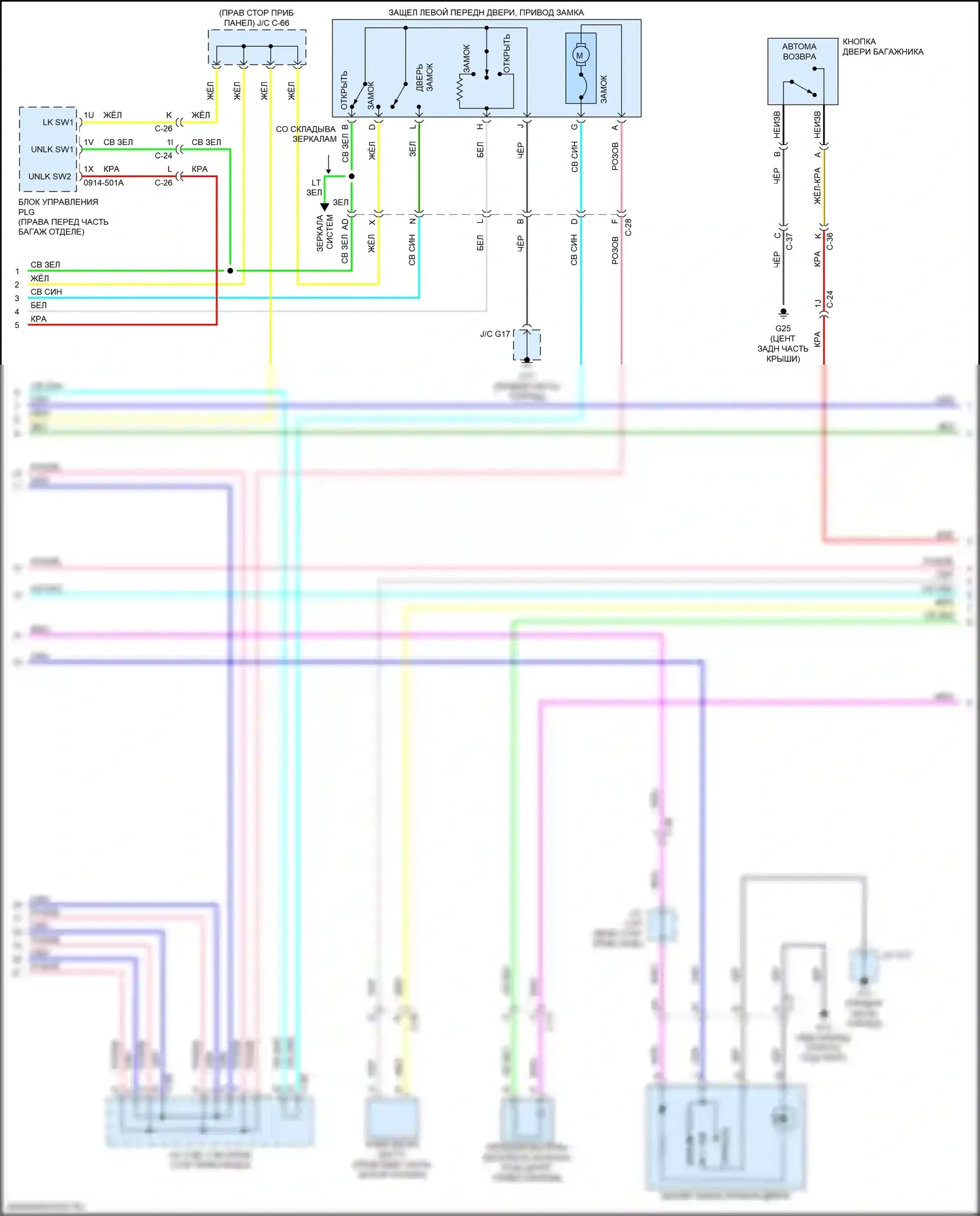 CX-5 Mazda II (2017-2022): Сигнализации электросхема (3 из 4) 