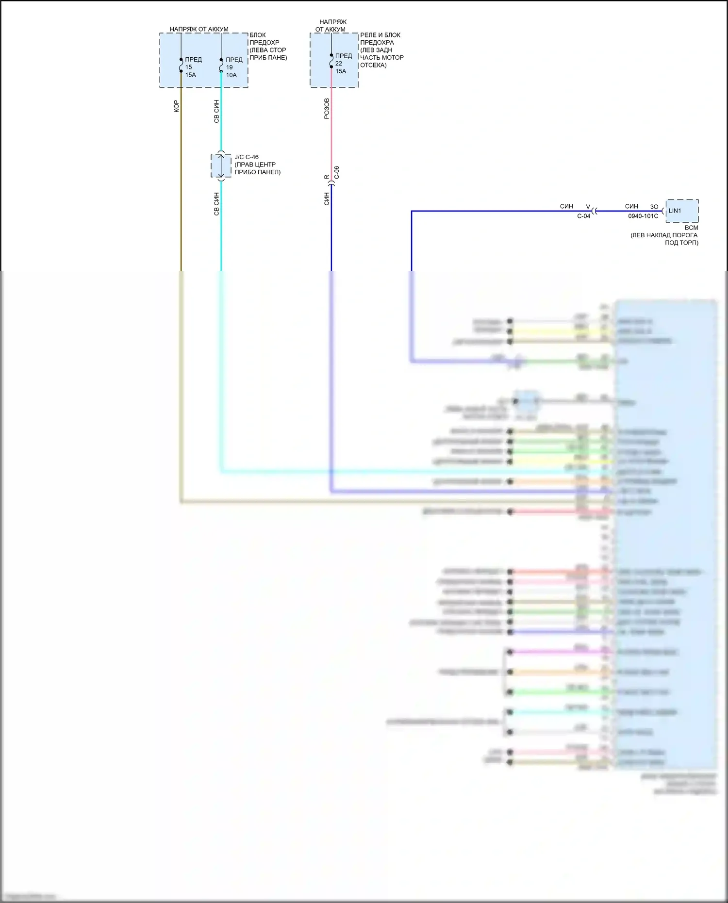 CX-50 Mazda I (2021-2024): Электросхема блока питания (2 из 2) 