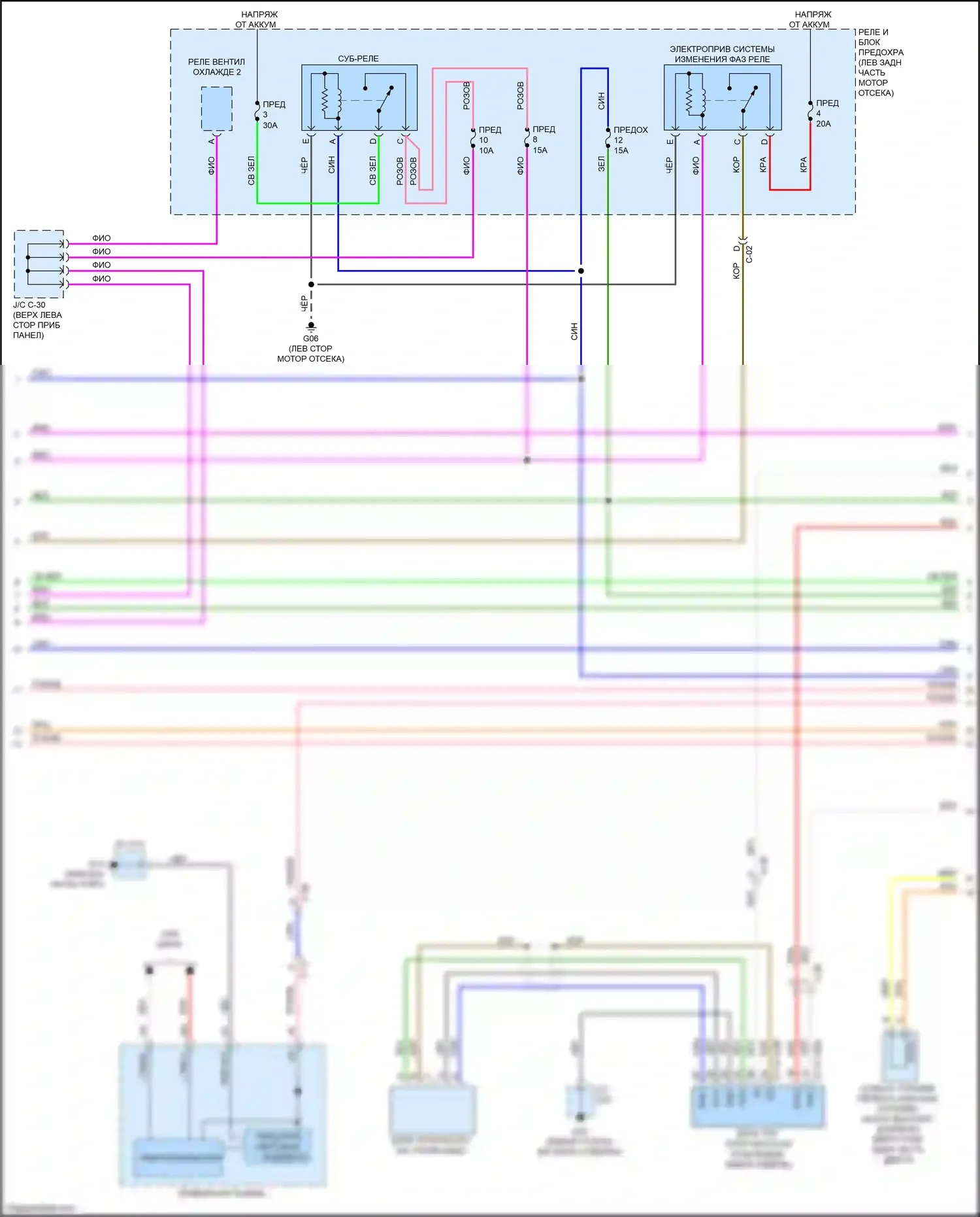 CX-50 Mazda I (2021-2024): Электросхема двигателя 2.5l skyactiv (4 из 6) 