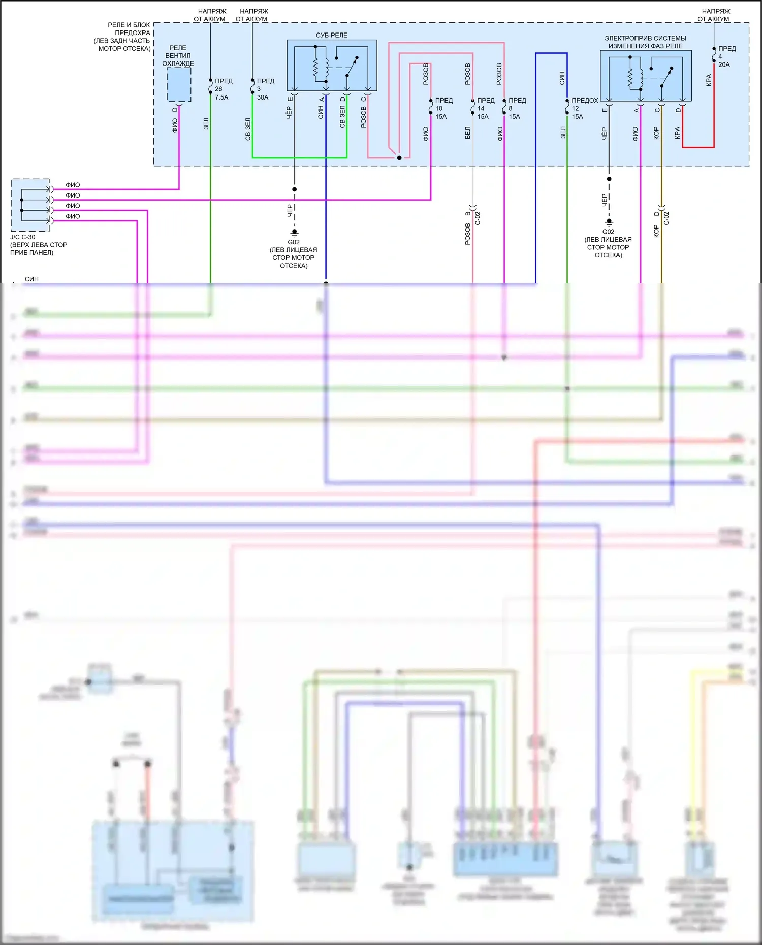 CX-50 Mazda I (2021-2024): Электросхема двигателя 2.5l turbo skyactiv (4 из 6) 