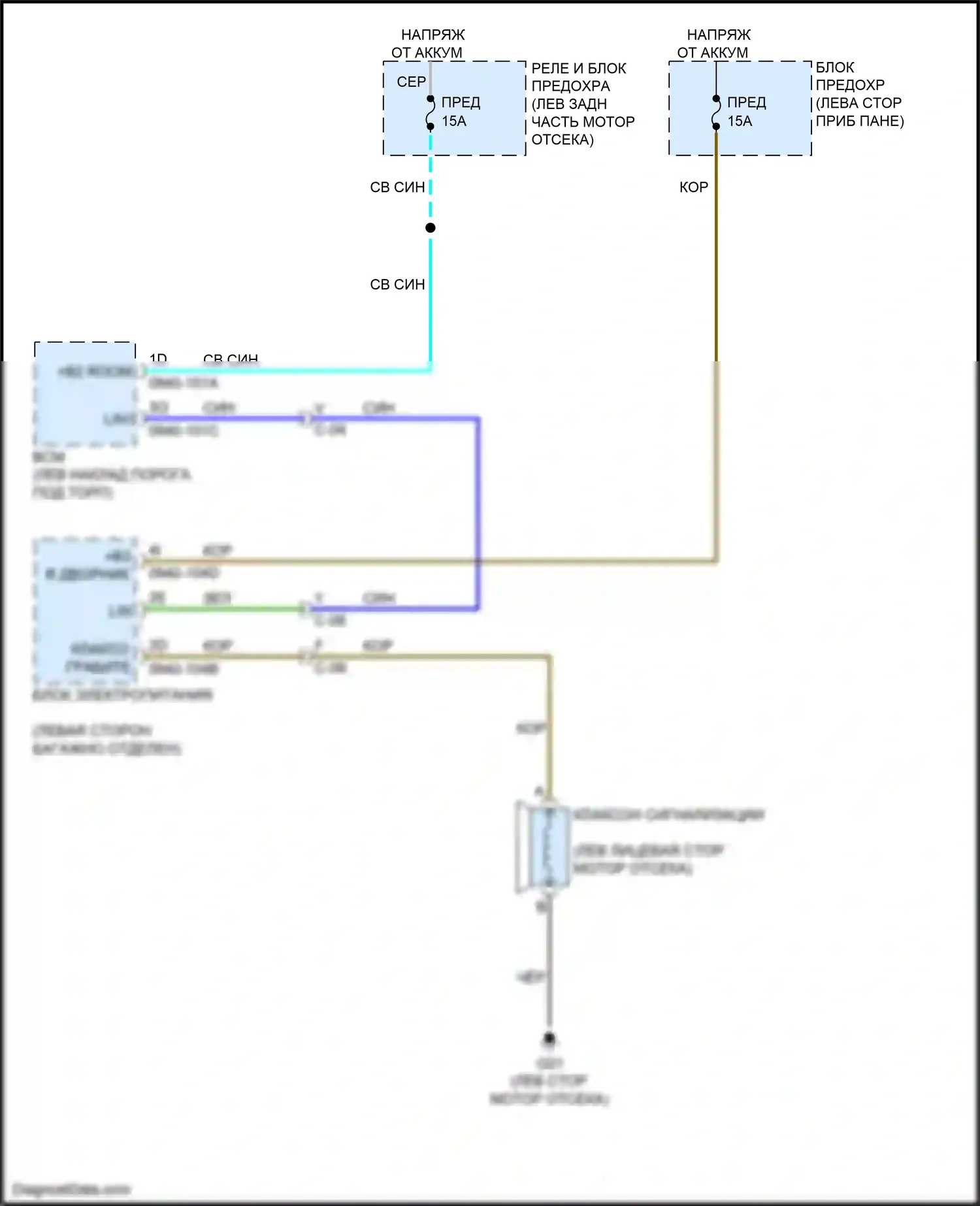 CX-50 Mazda I (2021-2024): Электросхема сигнализаций сигнализации 