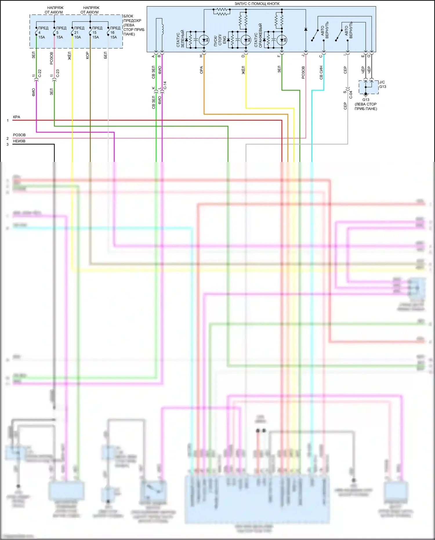 CX-50 Mazda I (2021-2024): Сигнализации электросхема (2 из 4) 