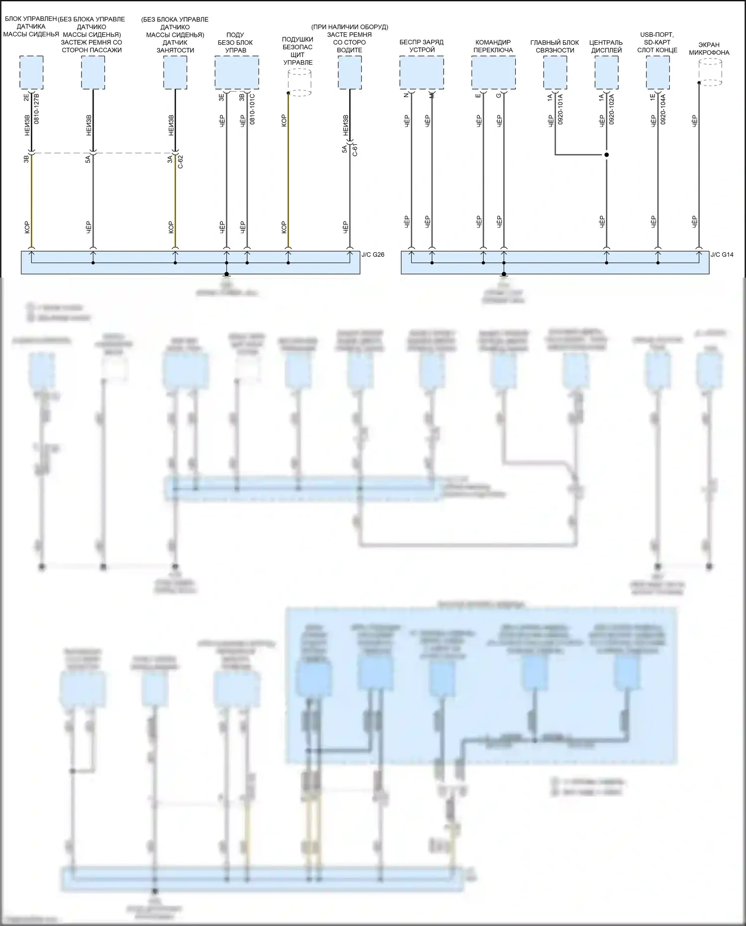 CX-50 Mazda I (2021-2024): Электросхема точек подключения масс (3 из 5) 