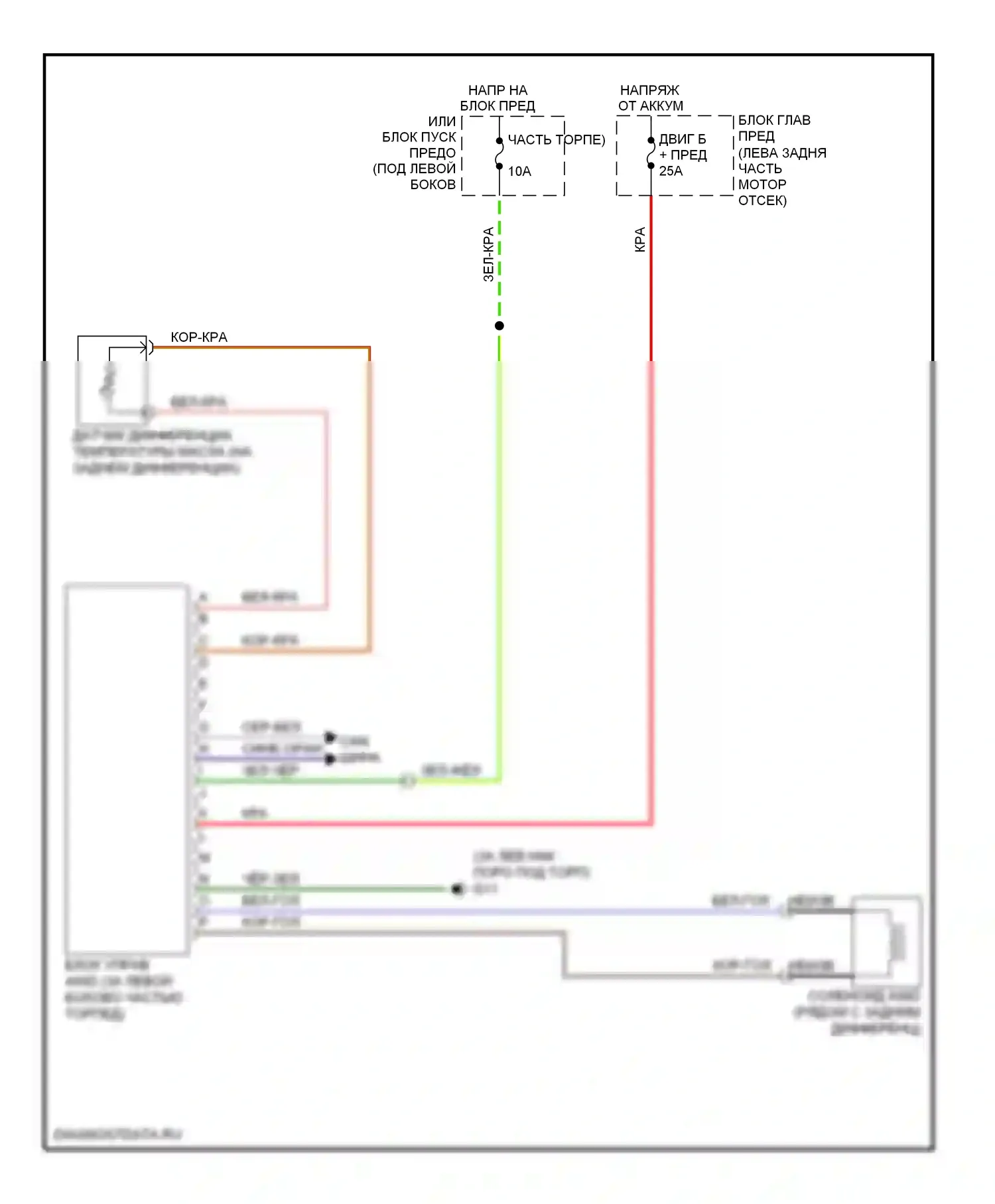 CX-7 Mazda I (2006-2009): Электросхема 4wd 