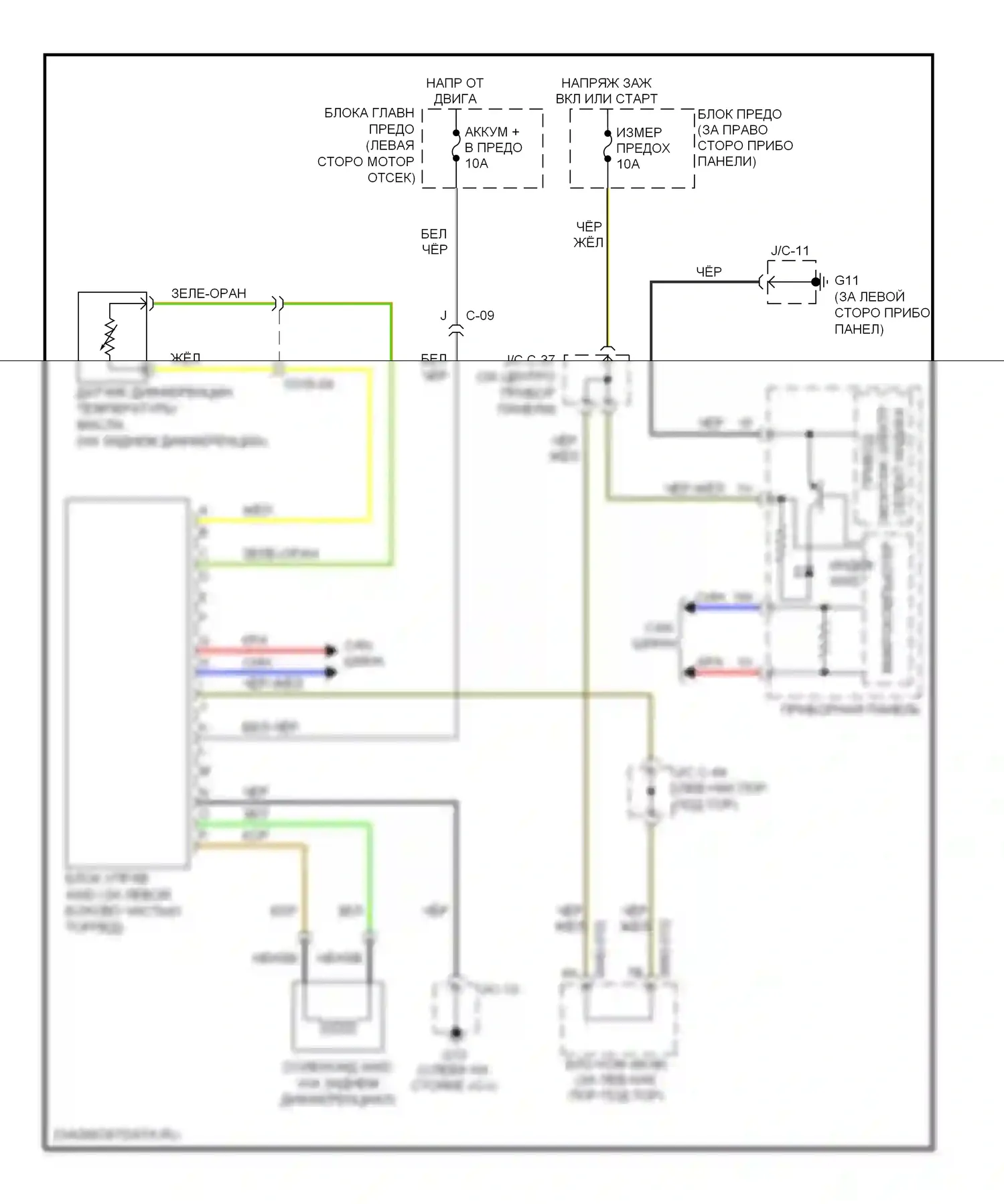 CX-9 Mazda I рестайлинг (2012-2016): Электросхема 4wd 