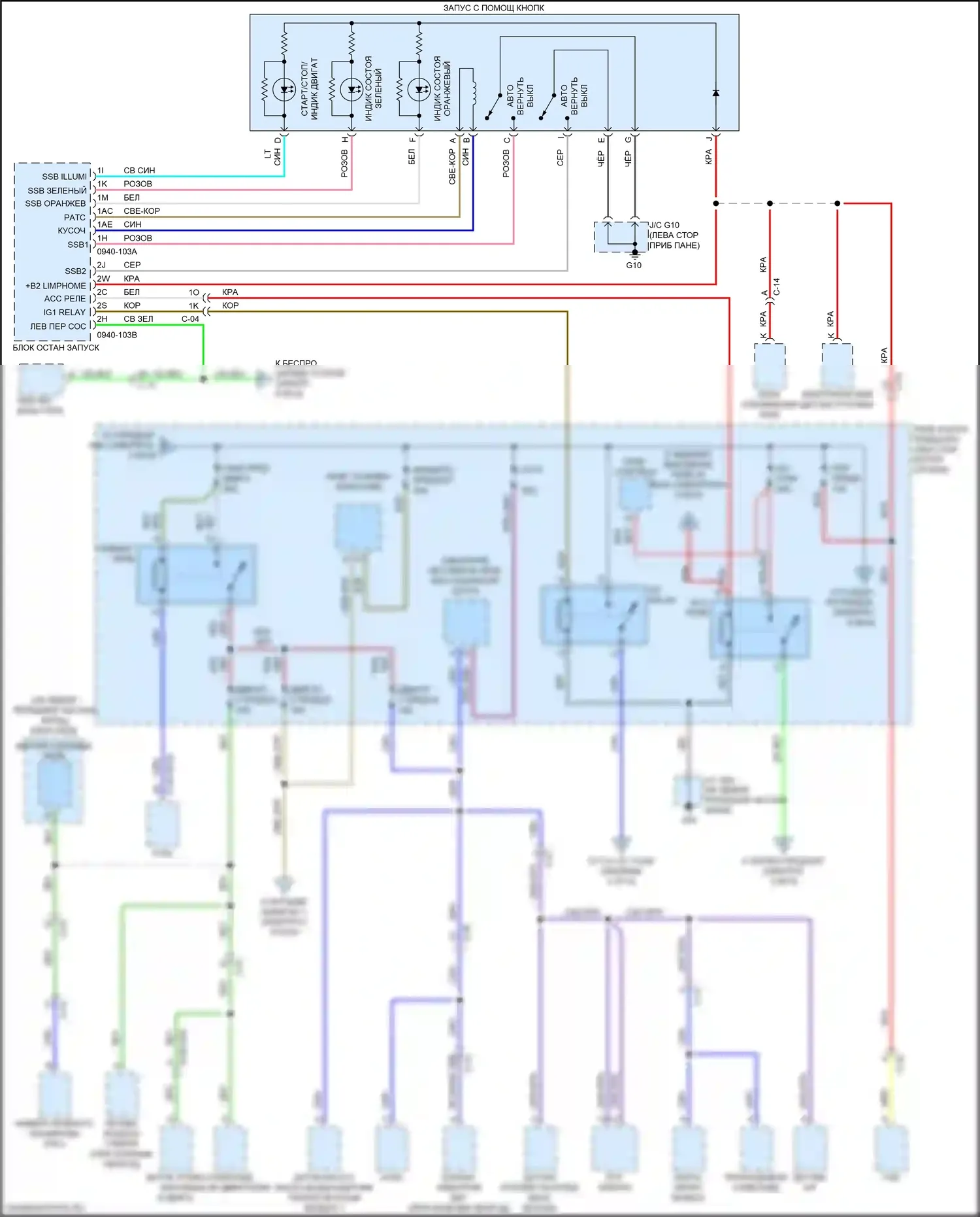 CX-9 Mazda II рестайлинг (2020-2024): Электросхема блока предохранителей реле (3 из 6) 