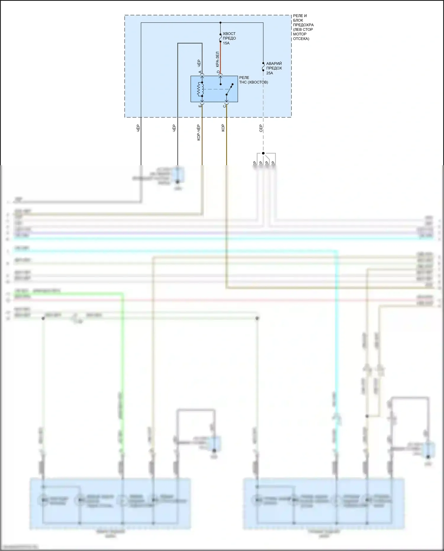CX-9 Mazda II рестайлинг (2020-2024): Электросхема фар и фонарей (2 из 5) 