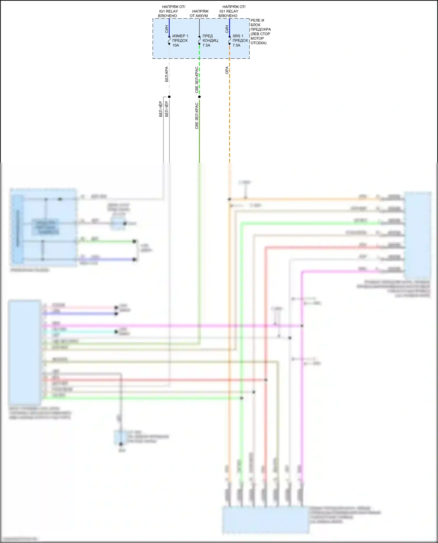CX-9 Mazda II рестайлинг (2020-2024): Электросхема адаптивного переднего освещения 