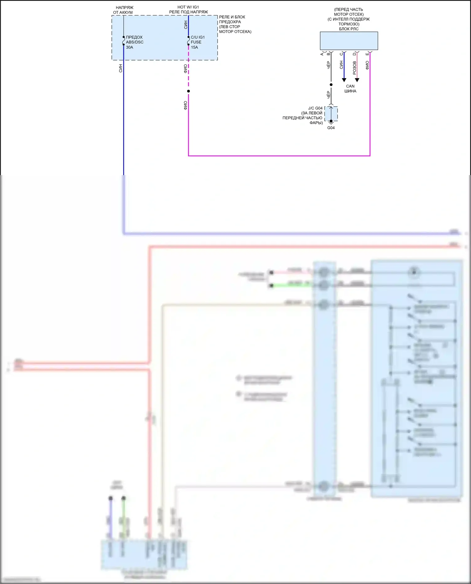 CX-9 Mazda II рестайлинг (2020-2024): Электросхема круиз-контроля (2 из 3) 