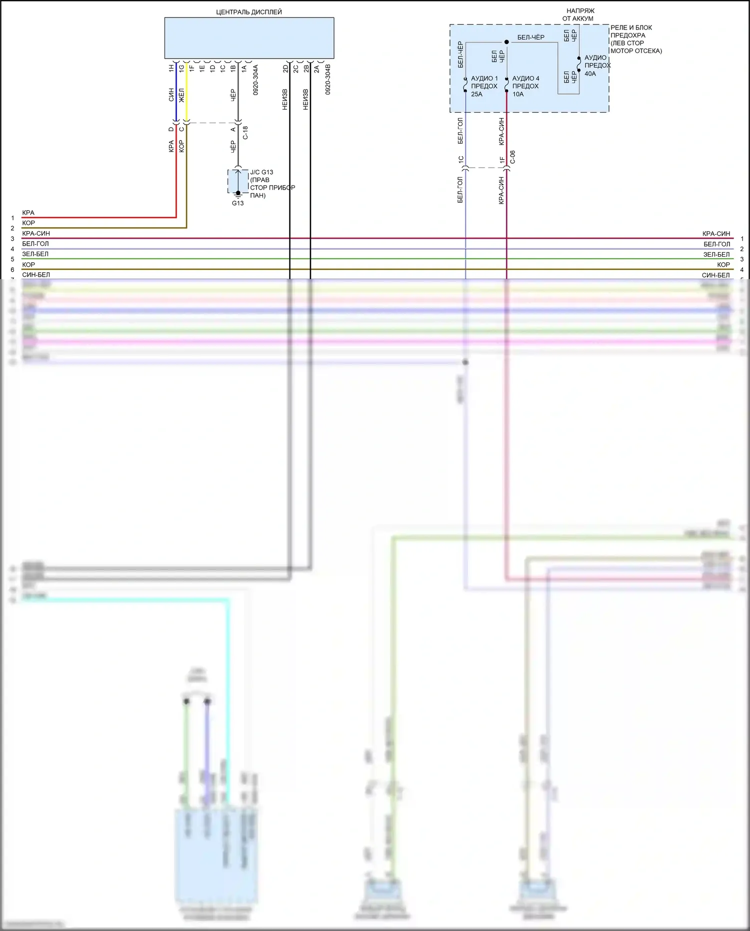 CX-9 Mazda II рестайлинг (2020-2024): Магнитола электросхема, ранний выпуск с bose (3 из 6) 