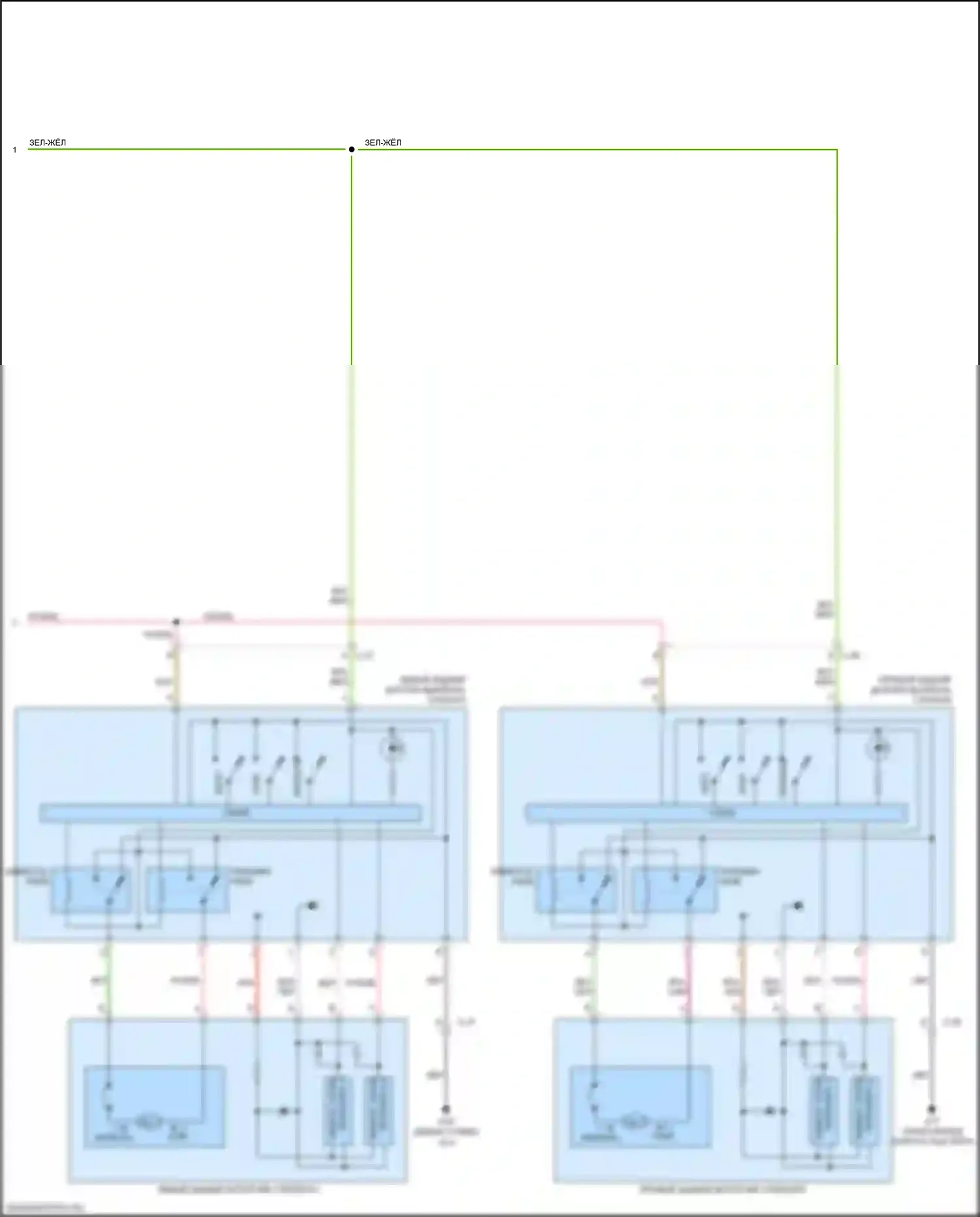 CX-9 Mazda II рестайлинг (2020-2024): Электросхема стеклоподъемников (2 из 2) 