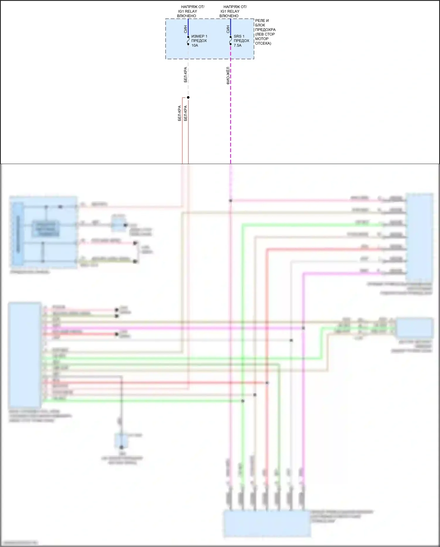CX-9 Mazda II (2016-2021): Электросхема корректора фар 