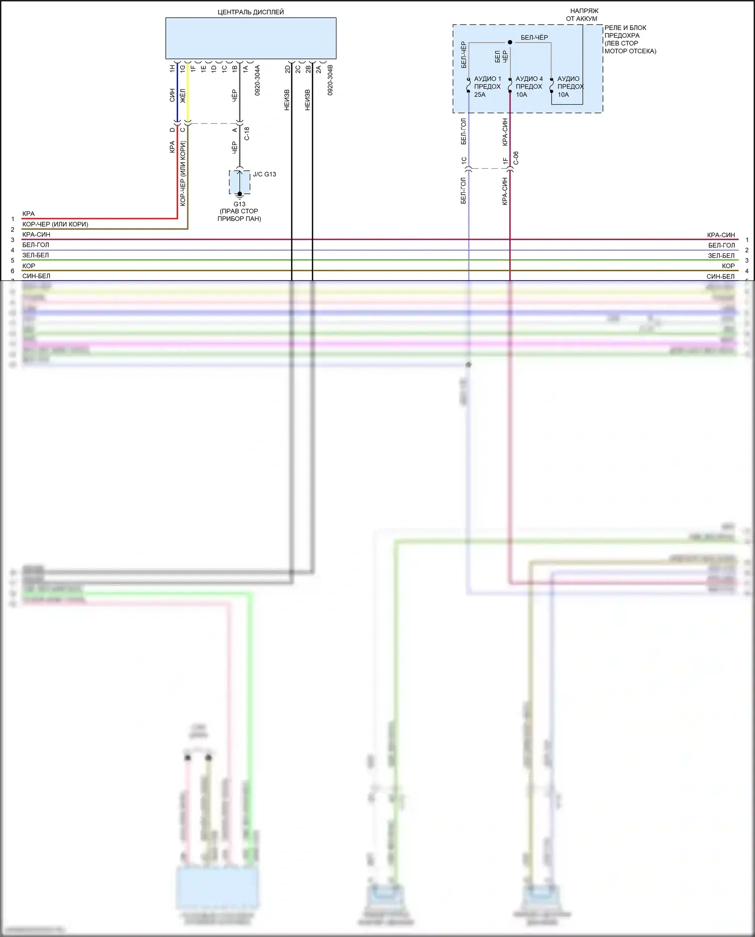 CX-9 Mazda II (2016-2021): Электросхема радиосети, с bose (3 из 6) 