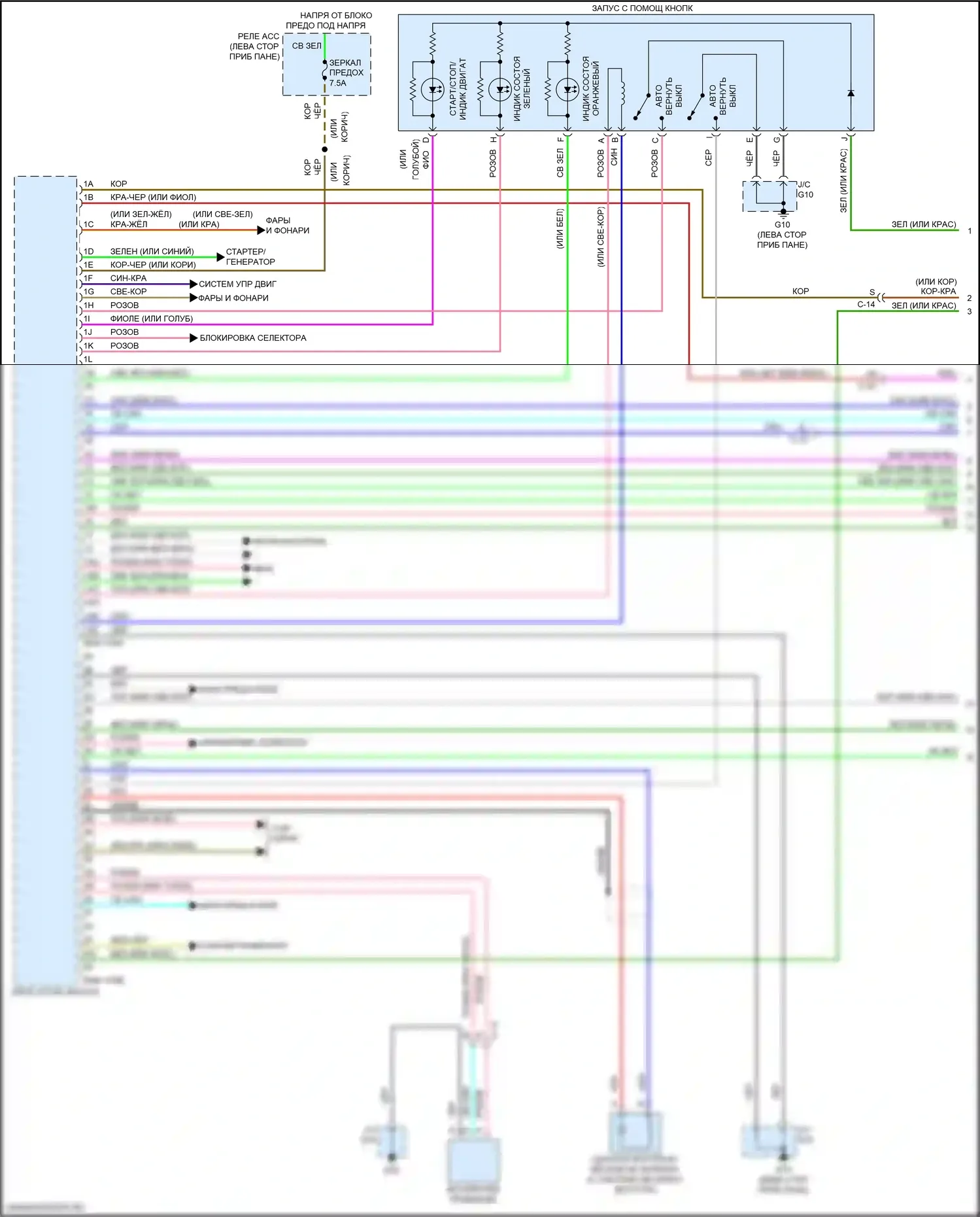 CX-9 Mazda II (2016-2021): Сигнализации электросхема (1 из 5) 