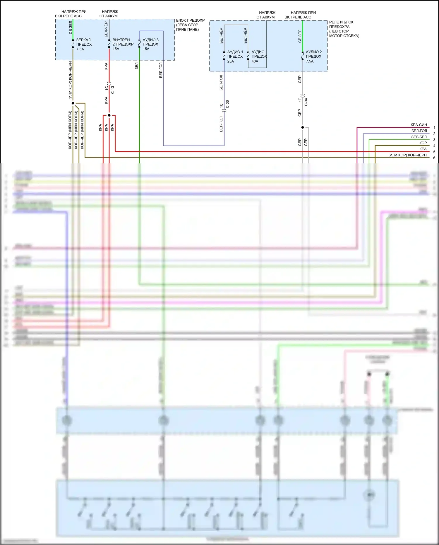 CX-9 Mazda II (2016-2021): Электросхема навигации, без bose (2 из 3) 