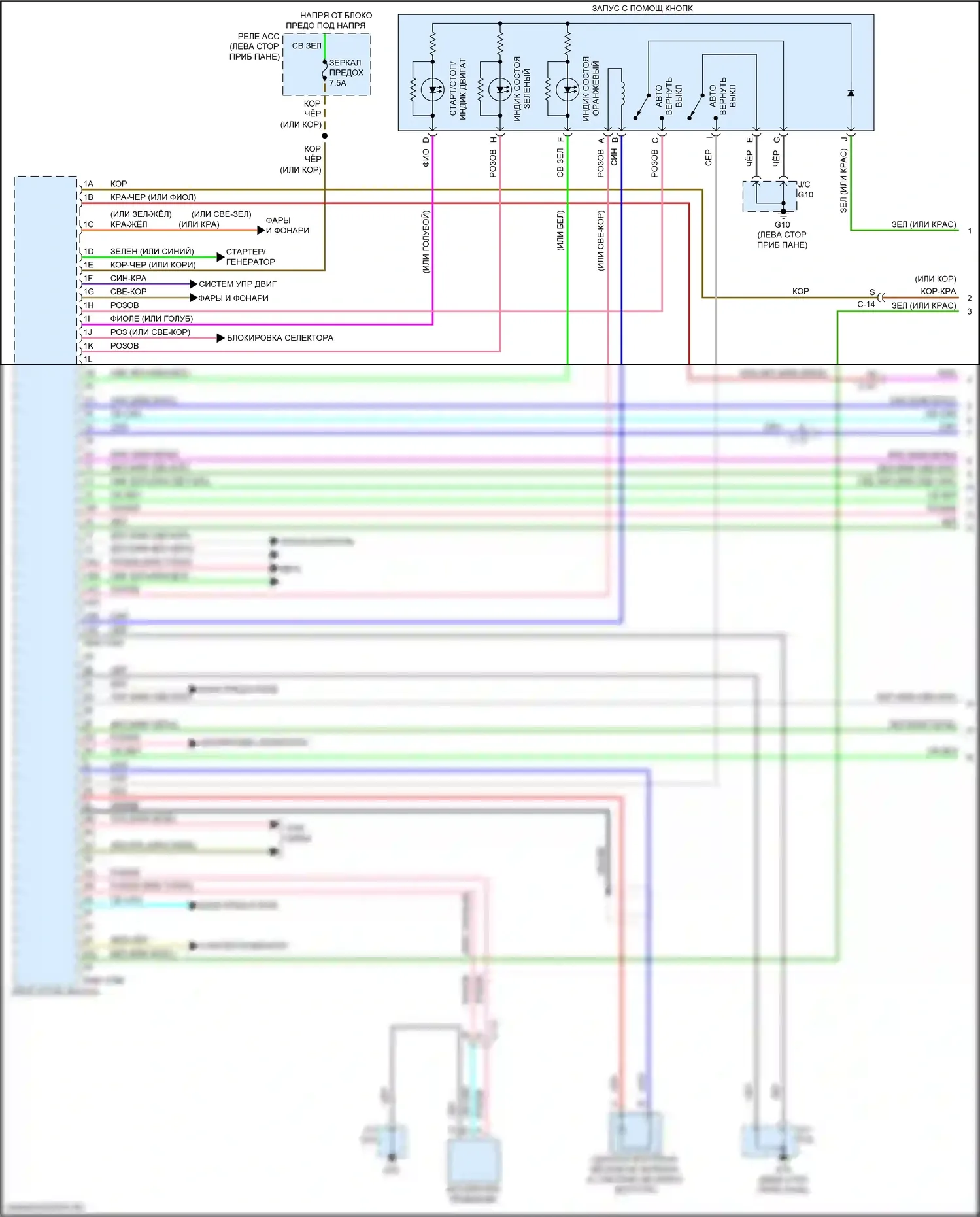 CX-9 Mazda II (2016-2021): Электросхема центрального замка (1 из 5) 