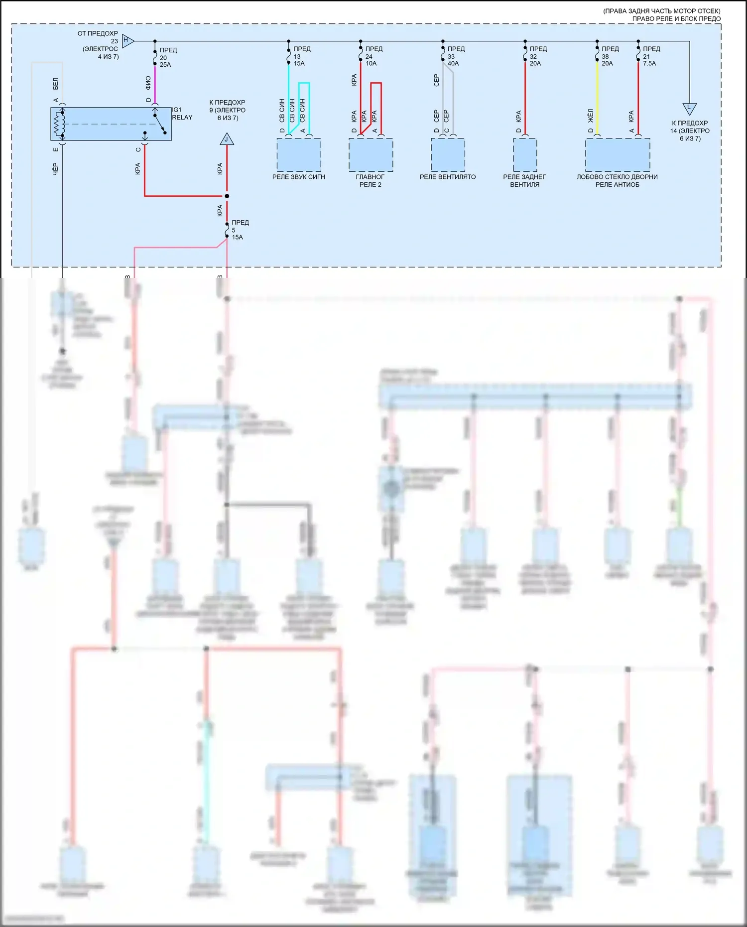 CX-90 Mazda I (2023-2024): Электросхема блока предохранителей реле, подключаемый гибрид (5 из 7) 