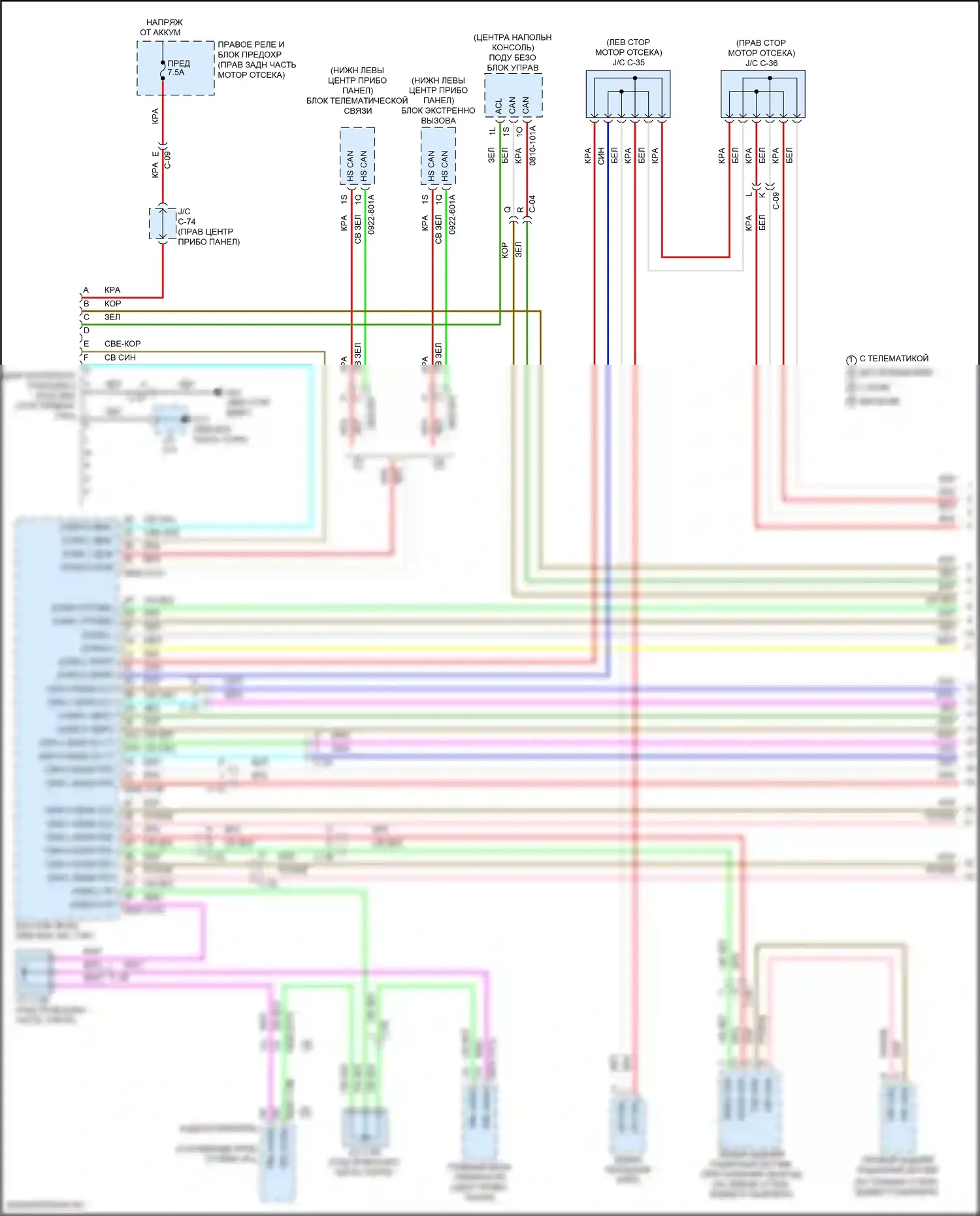 CX-90 Mazda I (2023-2024): Can шина электросхема (1 из 8) 