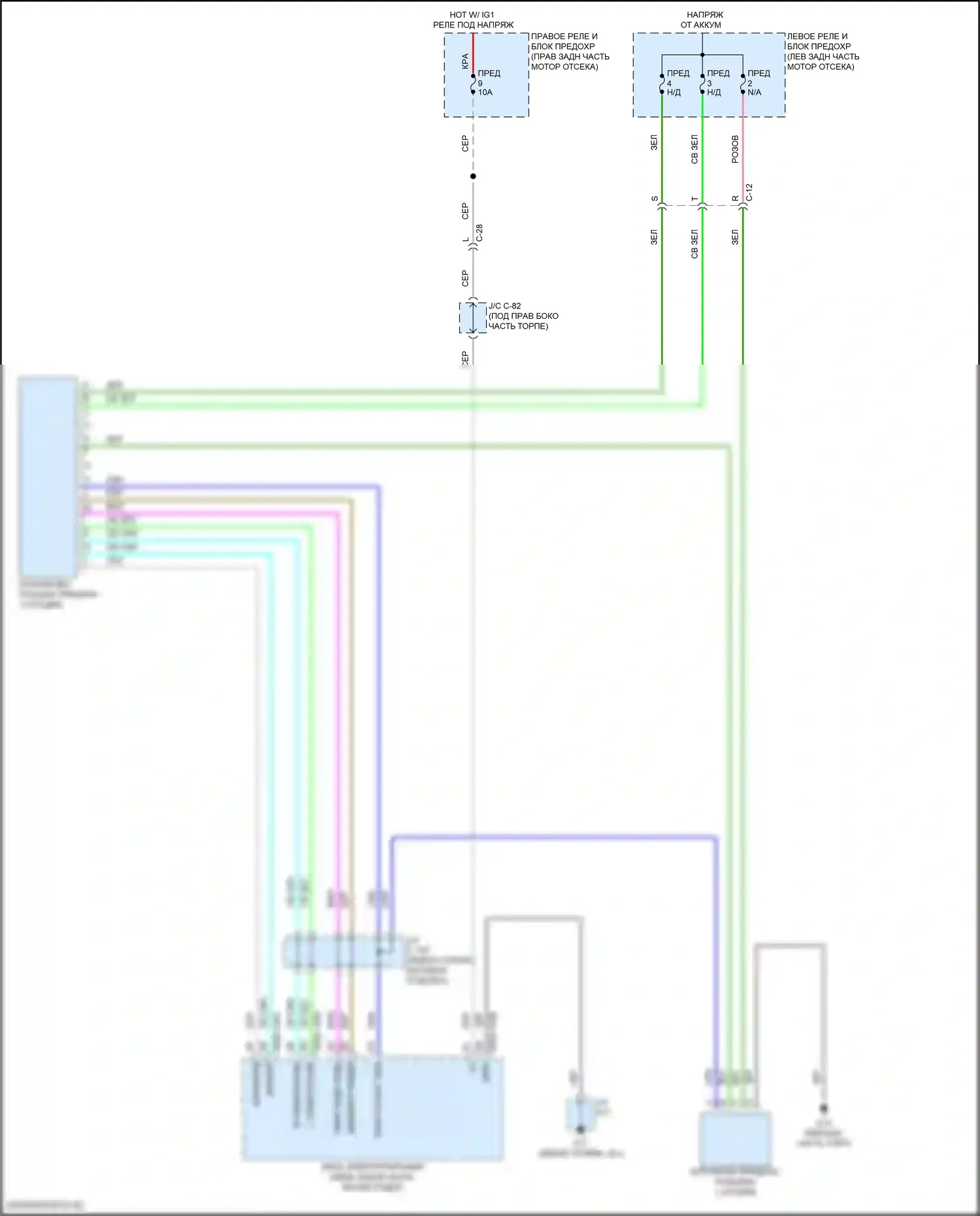 CX-90 Mazda I (2023-2024): Электросхема буксировки прицепа 