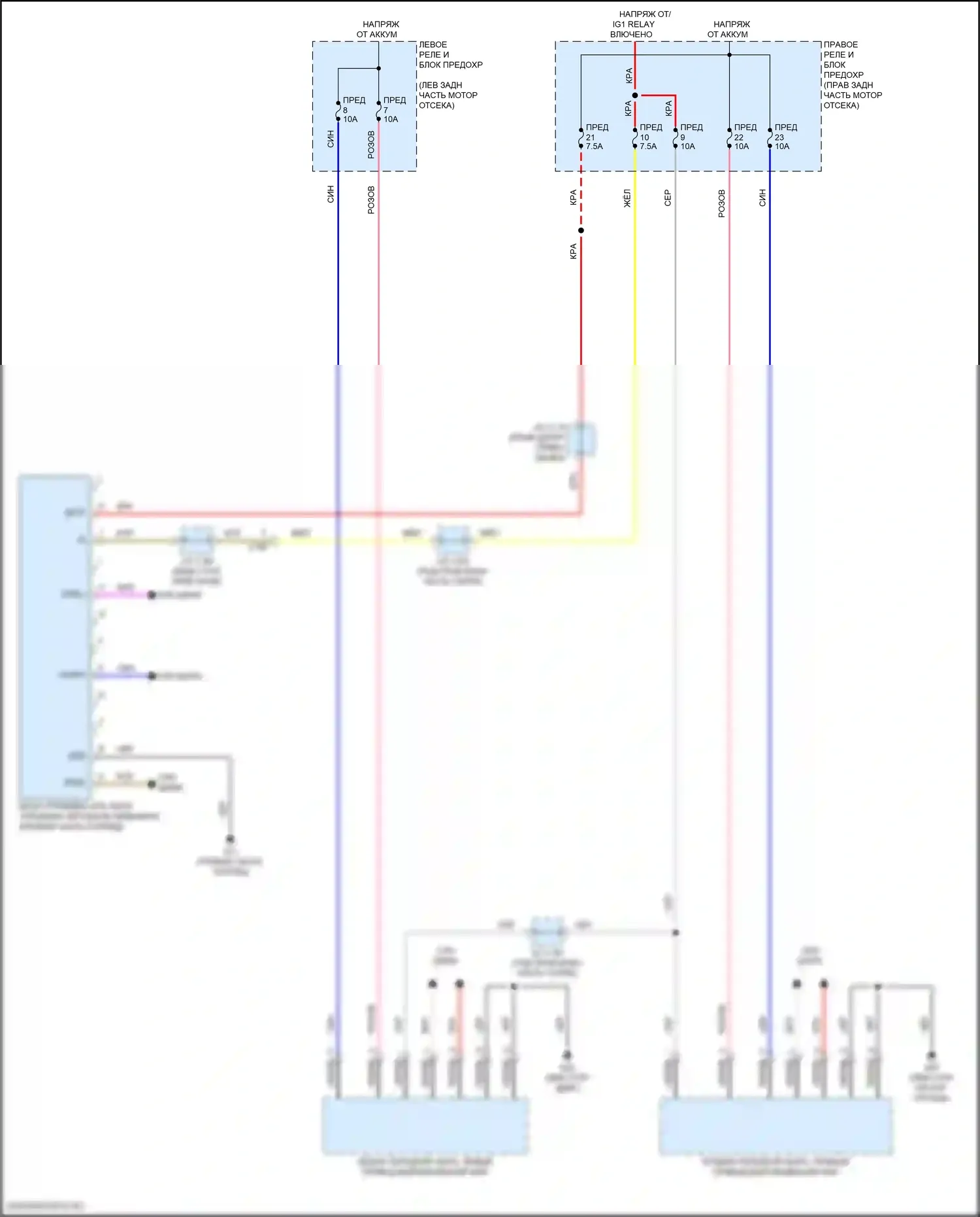 CX-90 Mazda I (2023-2024): Электросхема корректора фар 