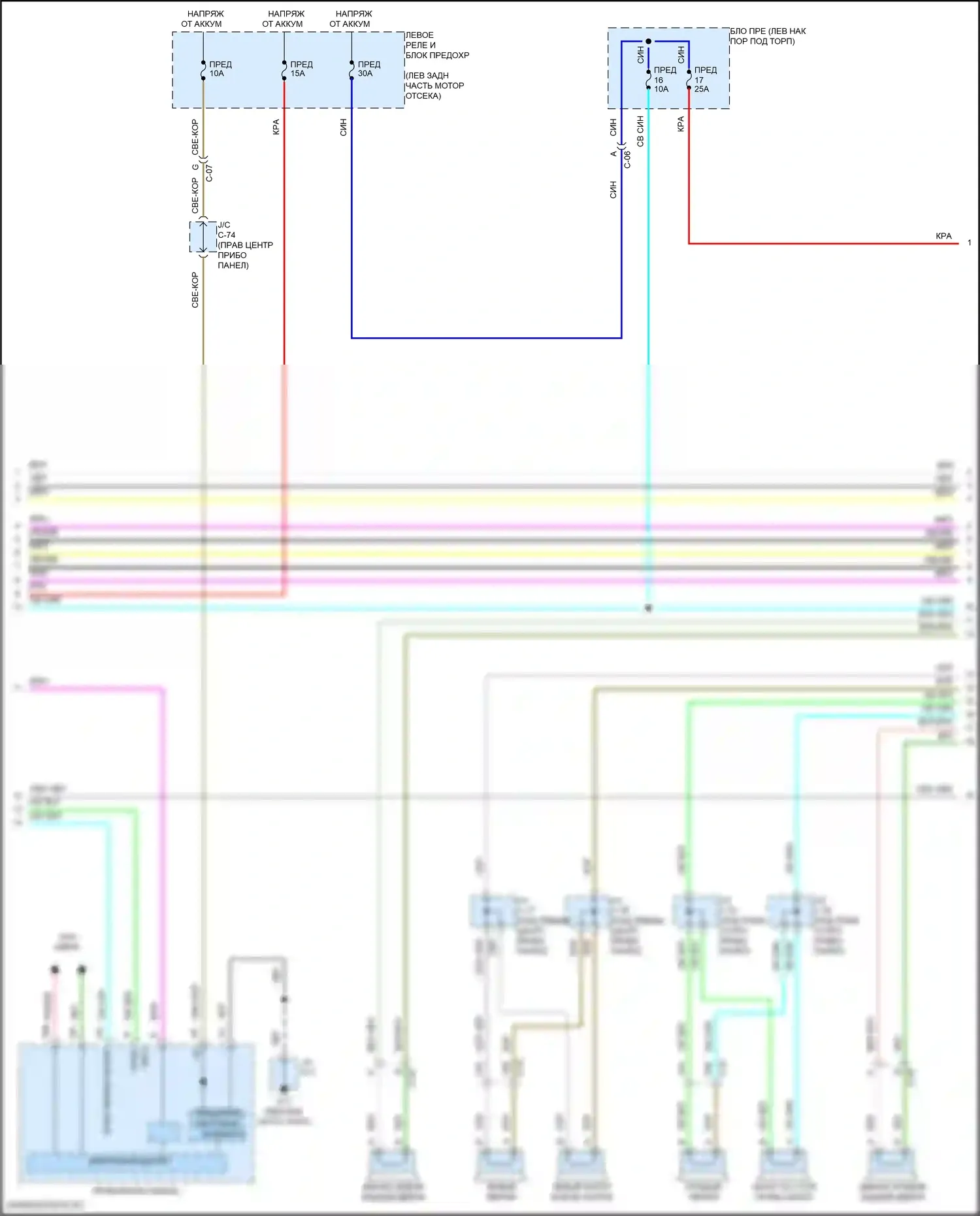 CX-90 Mazda I (2023-2024): Электросхема магнитолы, с bose (3 из 4) 