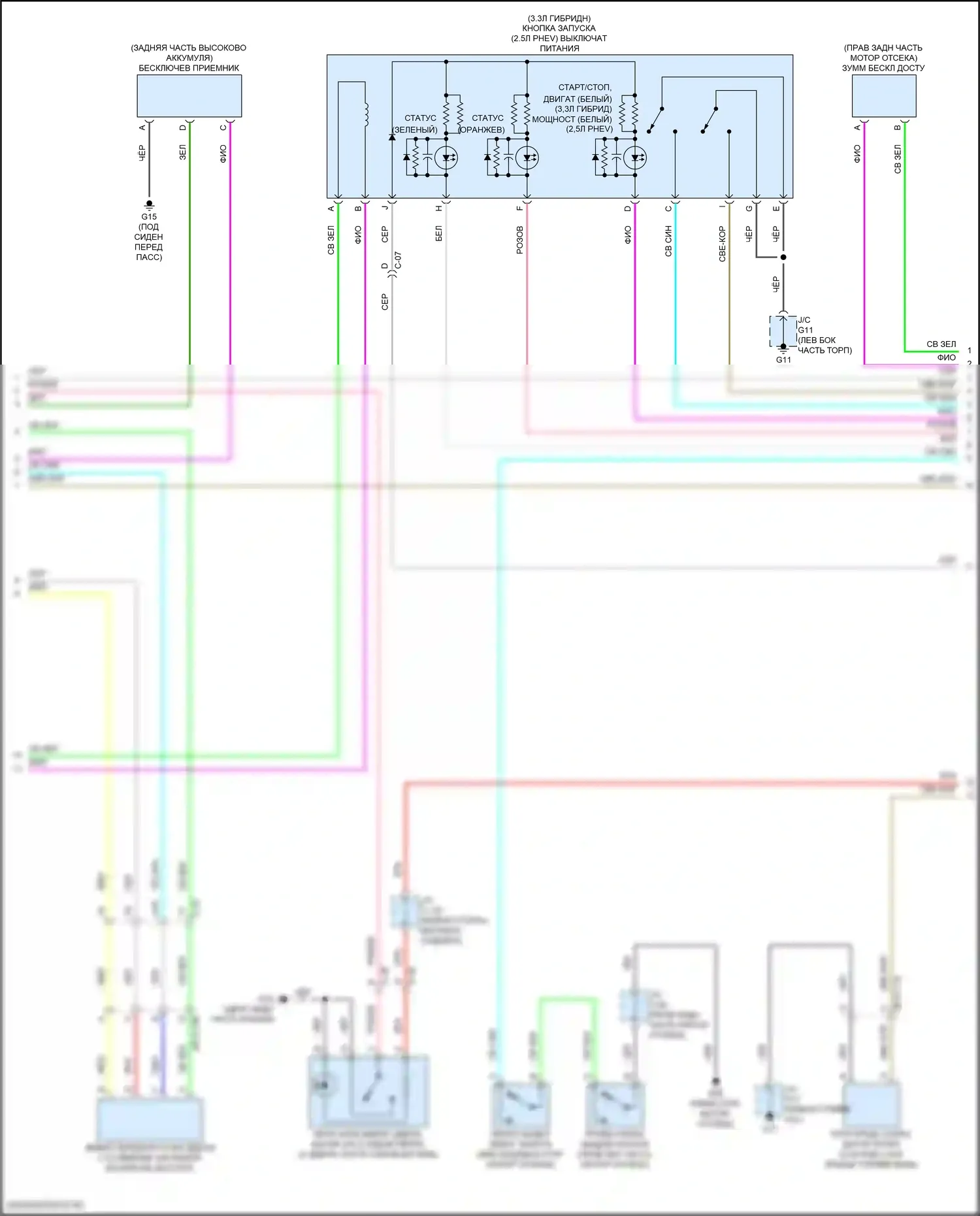 CX-90 Mazda I (2023-2024): Сигнализации электросхема (2 из 5) 