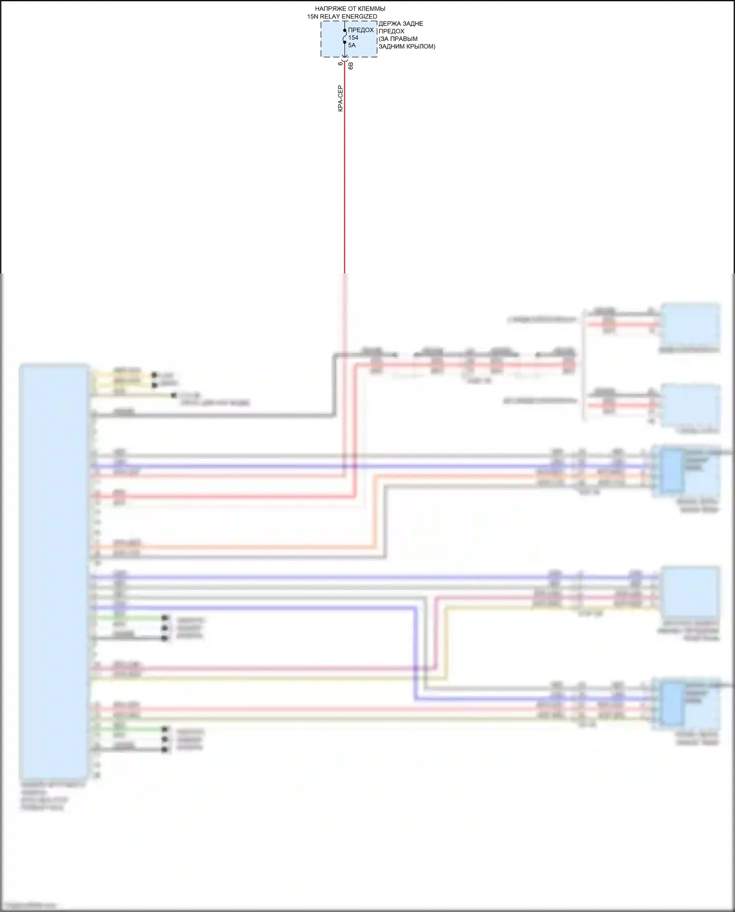 Flair Wagon Mazda III (2017-2023): Электросхема камеры кругового обзора 