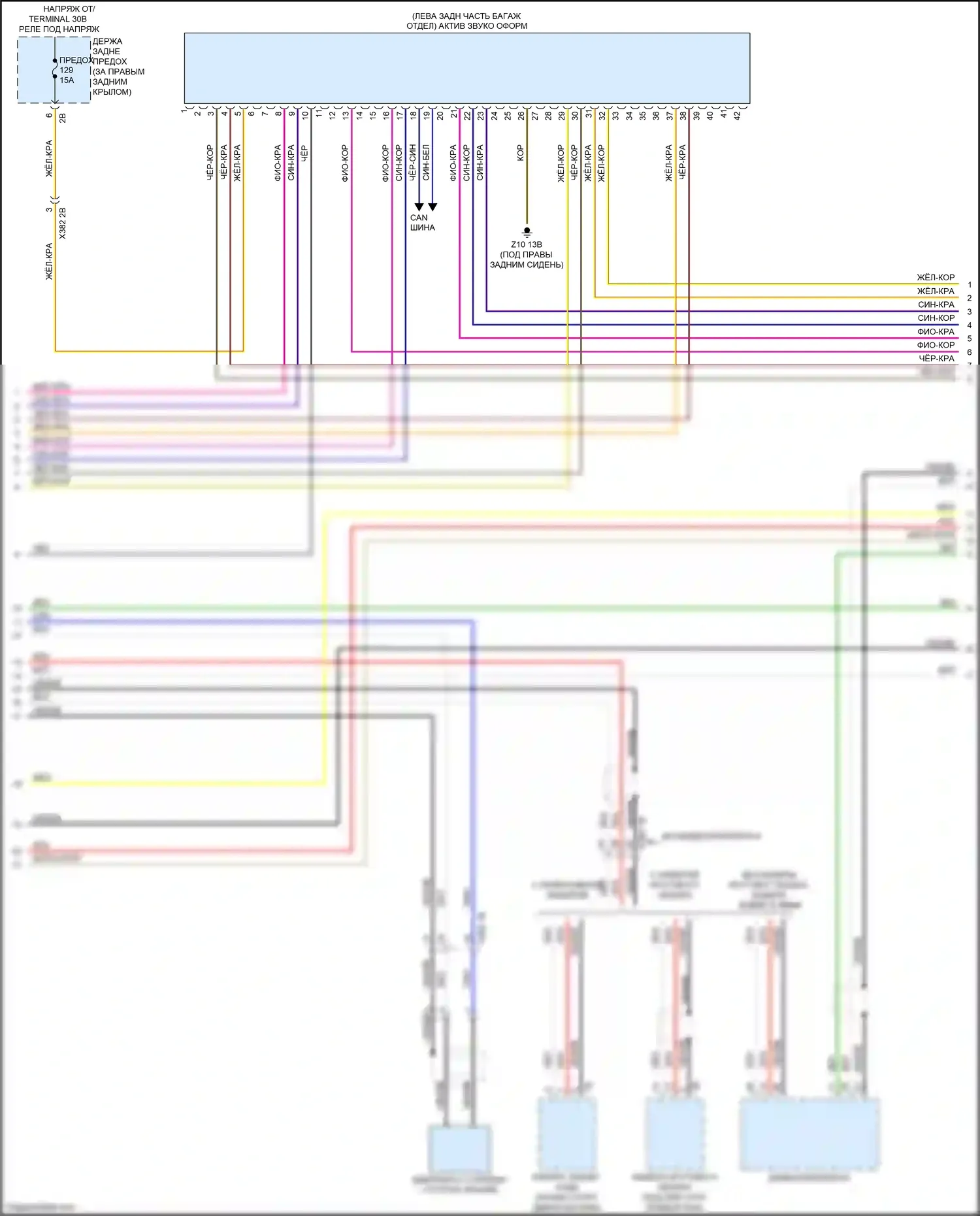 Flair Wagon Mazda III (2017-2023): Электросхема навигации, без магнитолы hifi, с активным звуковым оформлением (2 из 4) 