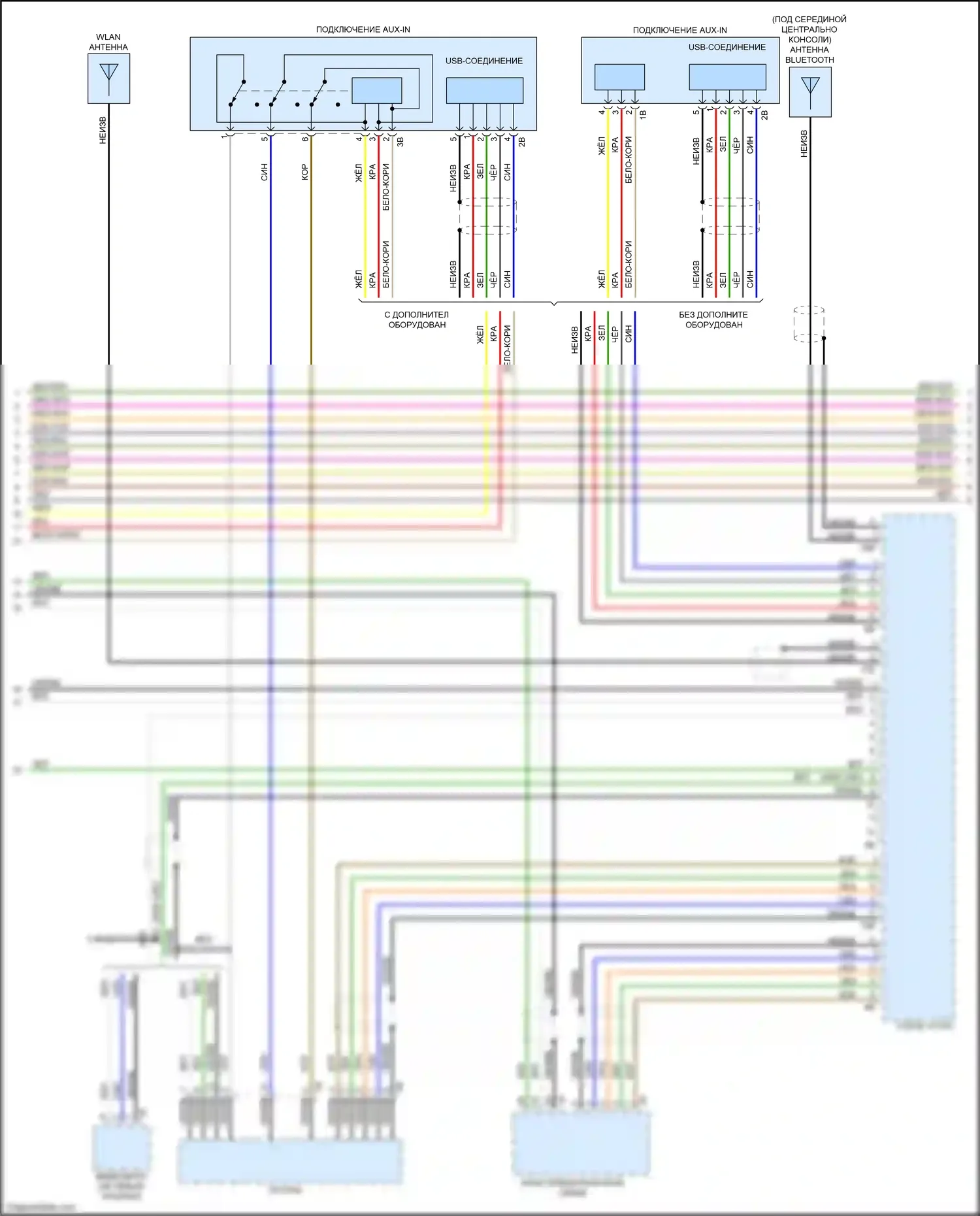 Flair Wagon Mazda III (2017-2023): Электросхема навигации, с магнитолой hifi, без активного звукового оформления (3 из 4) 