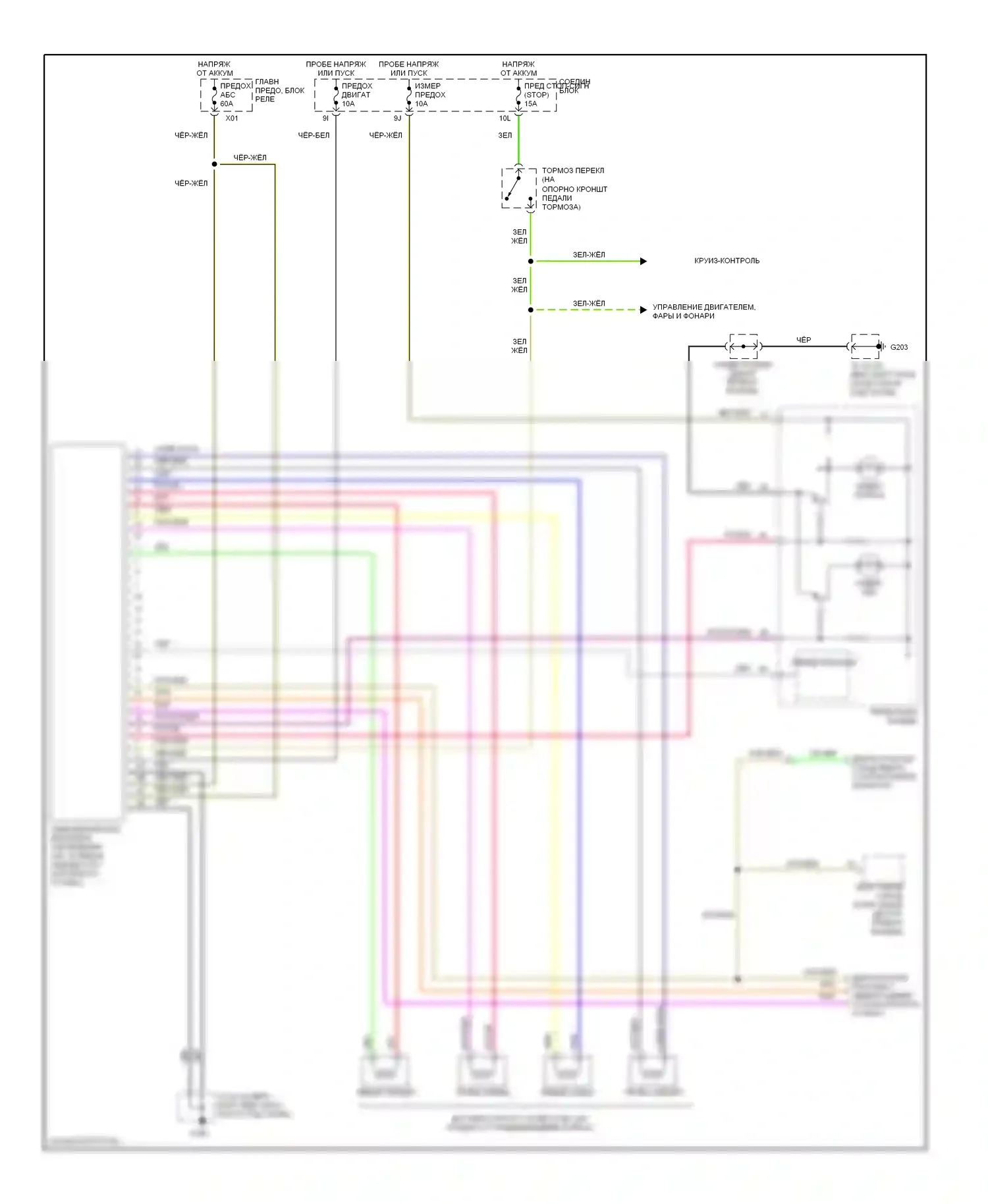 MPV Mazda II (1999-2003): Электросхемы антиблокировочной системы abs 