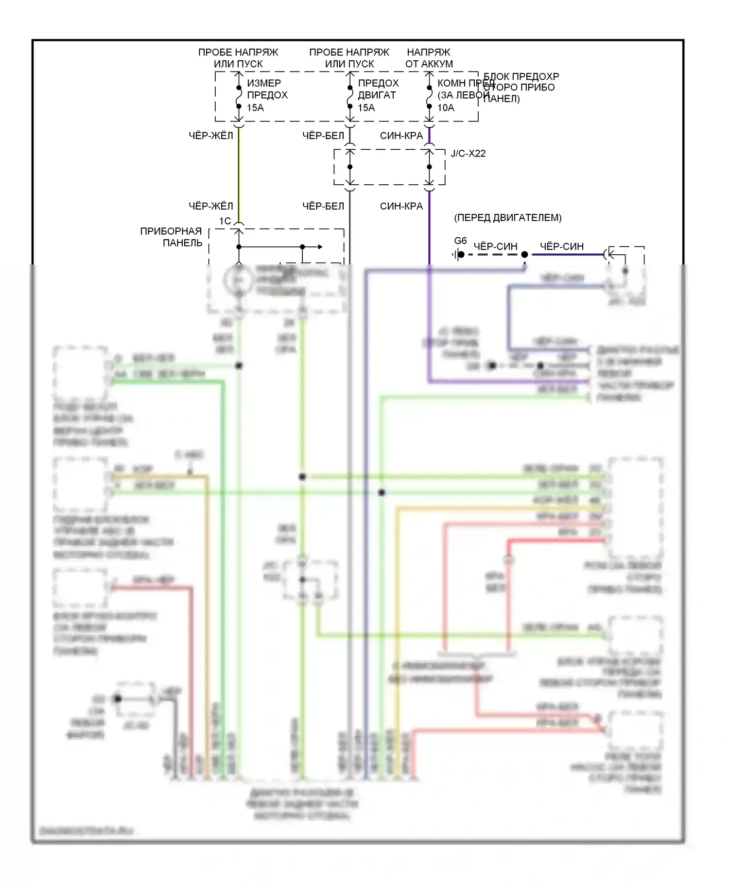 MX-5 Mazda NB рестайлинг (2001-2005): Can шина электросхема 