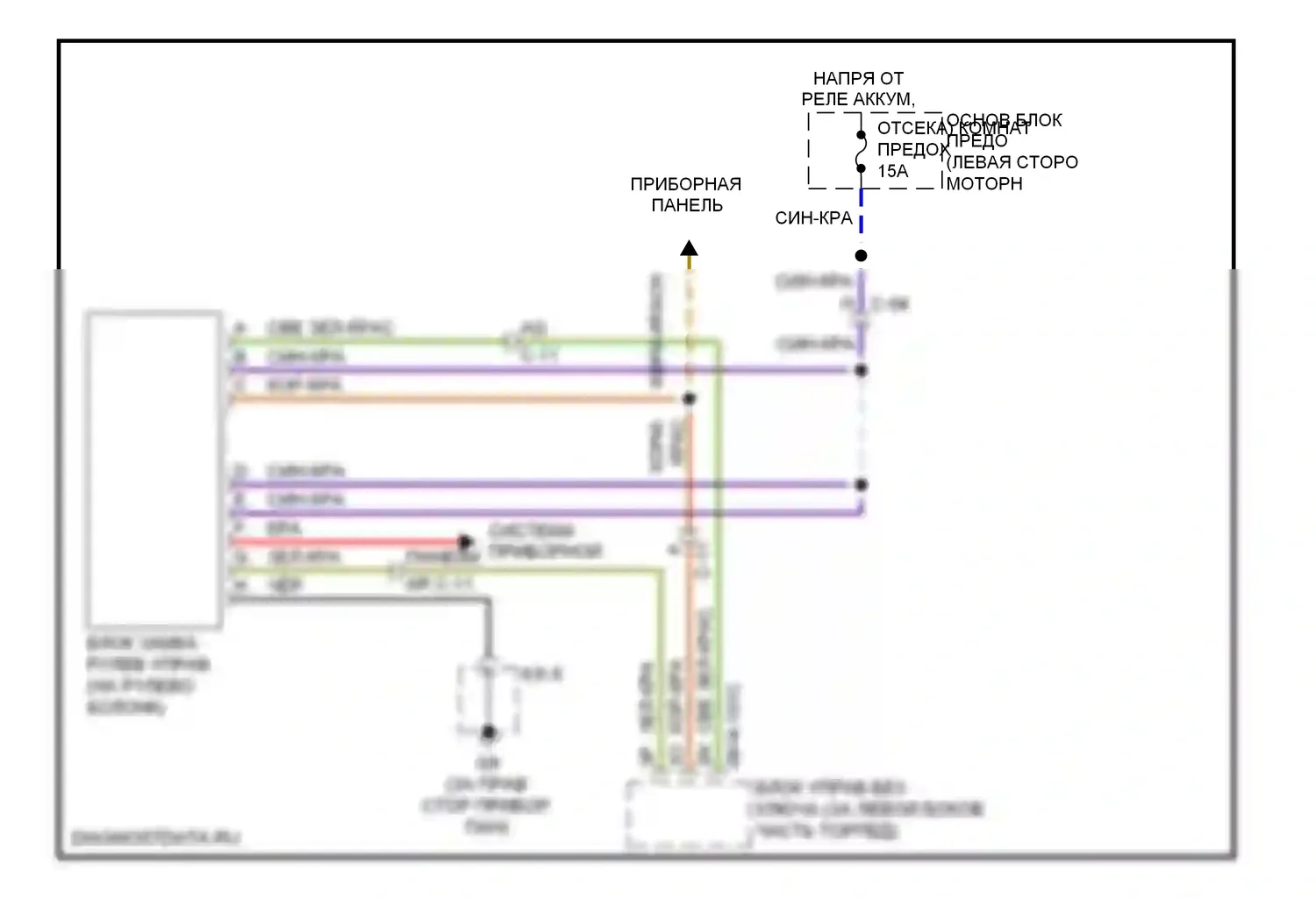 MX-5 Mazda NC рестайлинг (2008-2015): Электросхема блокировки селектора 