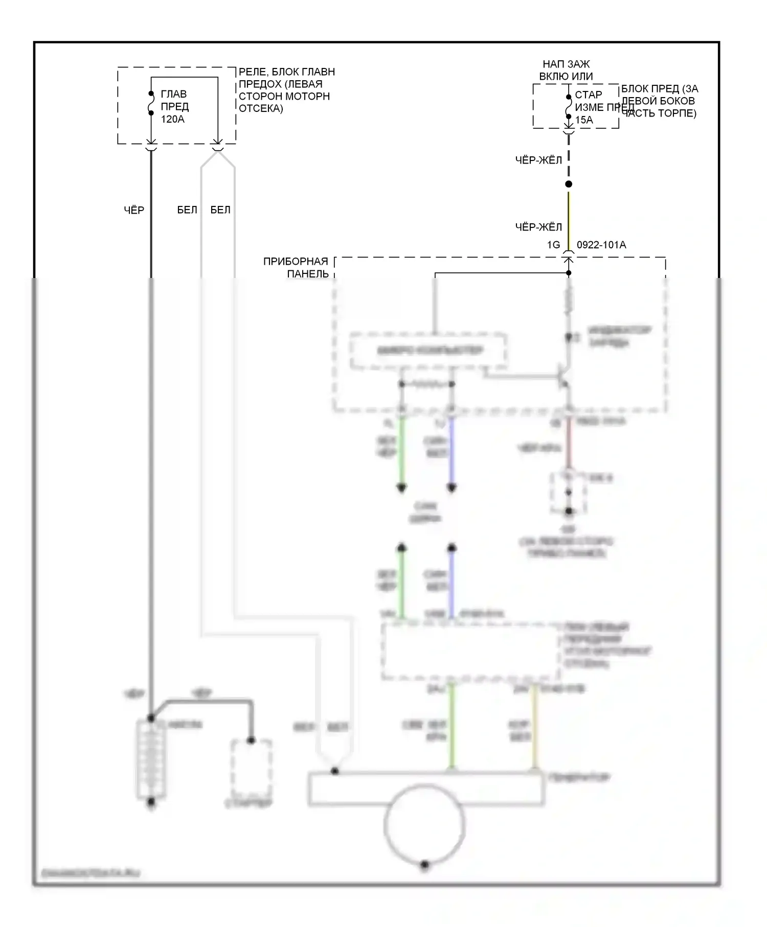 MX-5 Mazda NC рестайлинг (2008-2015): Электросхема генератора 
