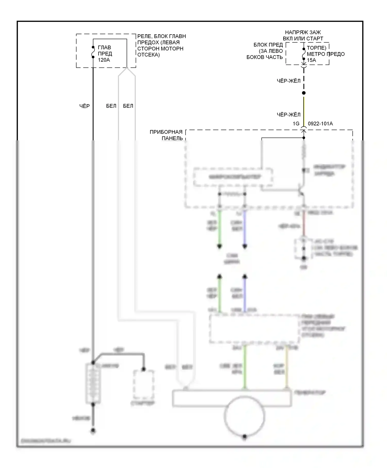 MX-5 Mazda NC (2005-2008): Электросхема генератора 