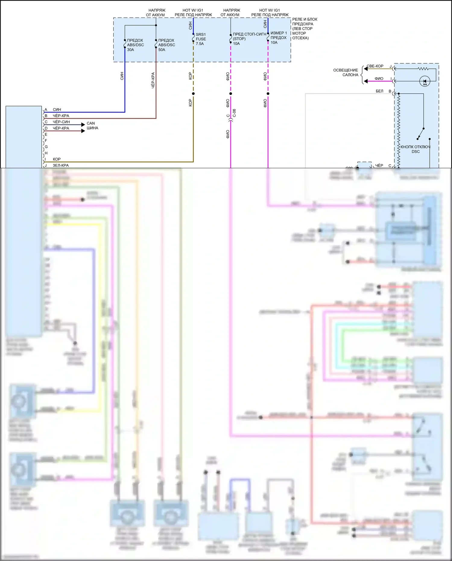 MX-5 Mazda ND (2015-2024): Антиблокировочная система abs электросхема 