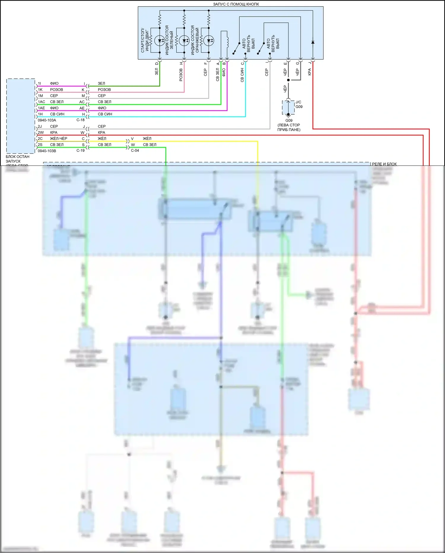 MX-5 Mazda ND (2015-2024): Электросхема блока предохранителей реле (4 из 5) 
