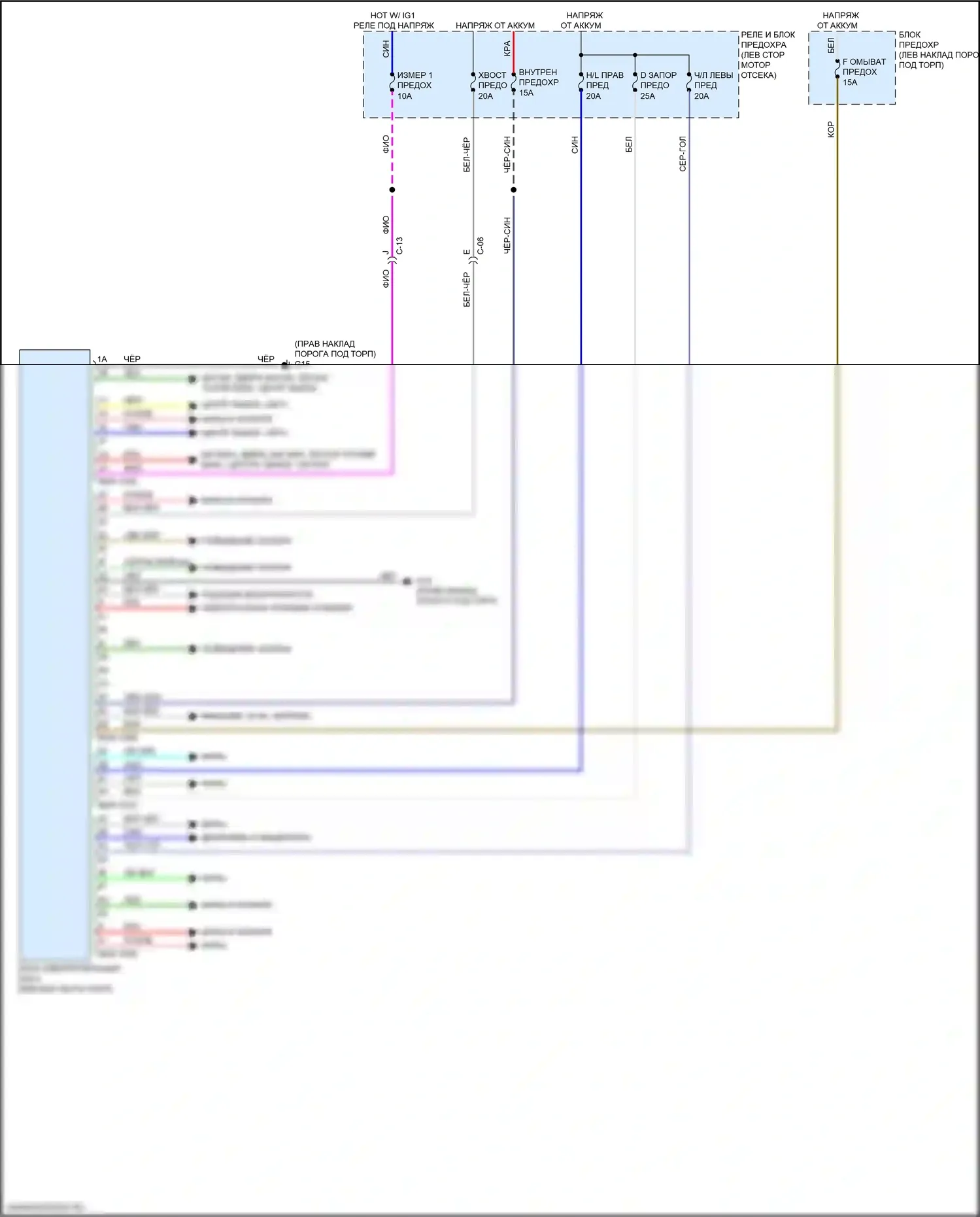 MX-5 Mazda ND (2015-2024): Электросхема блока питания 