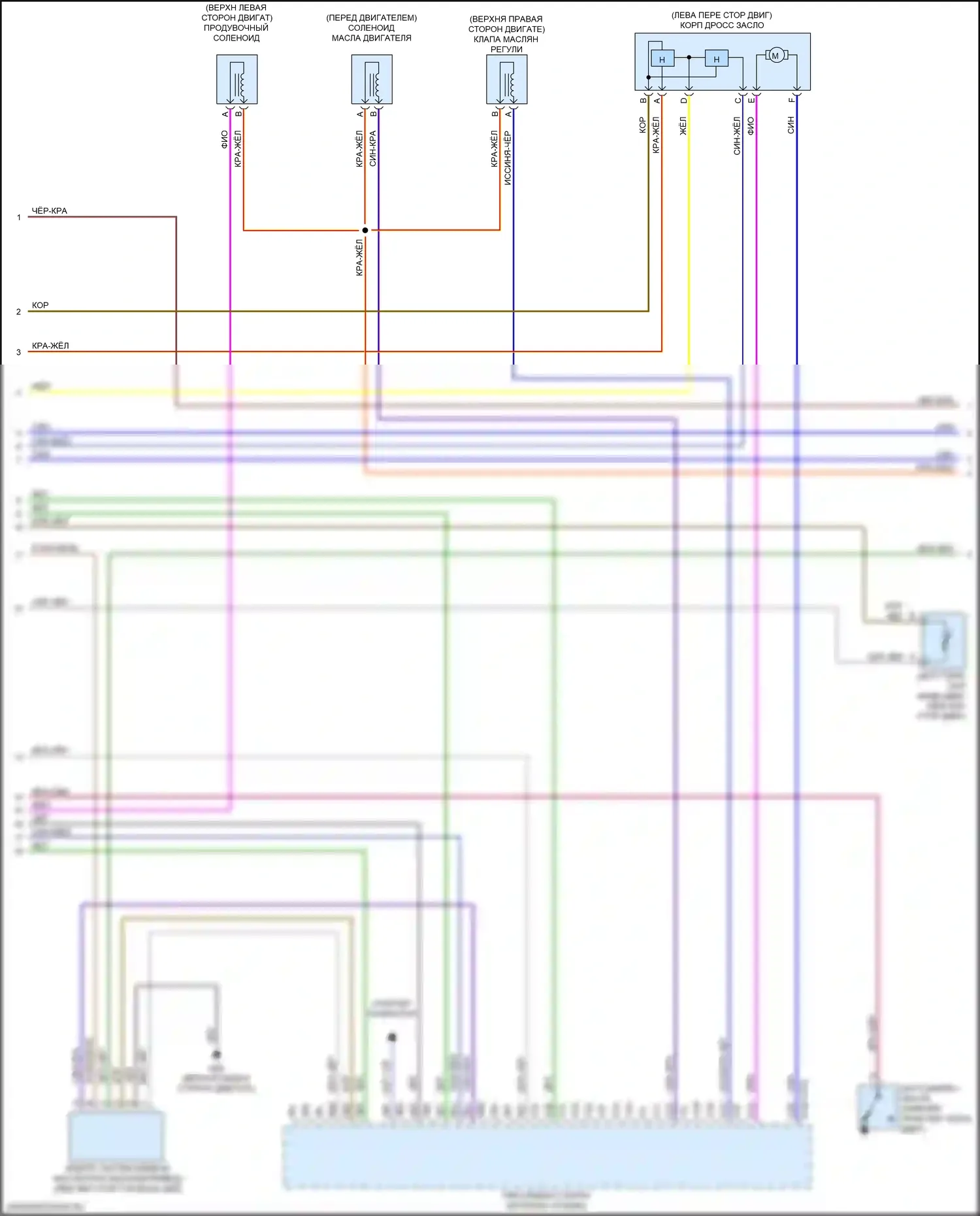 MX-5 Mazda ND (2015-2024): Электросхема двигателя 2.0l skyactiv (2 из 5) 