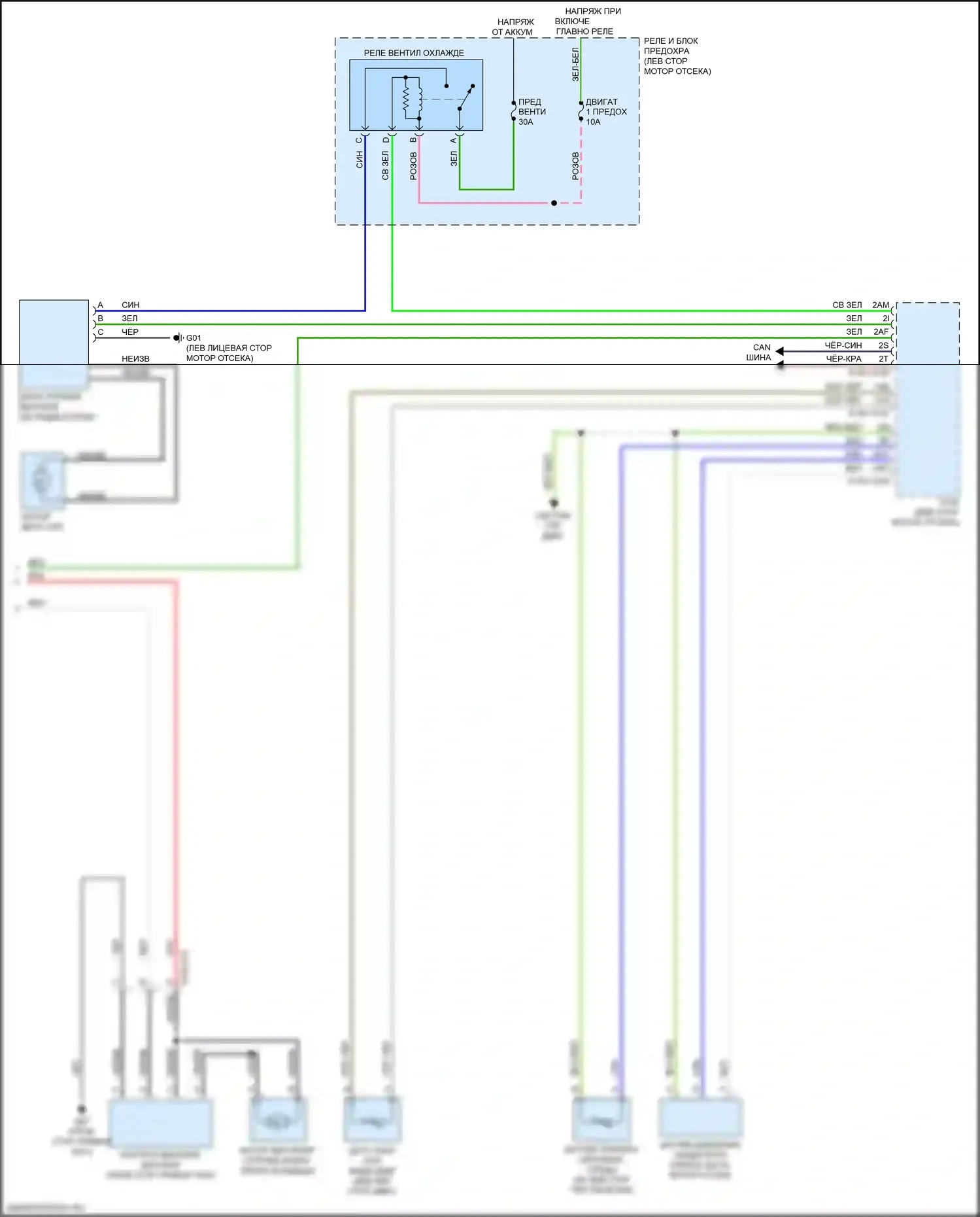 MX-5 Mazda ND (2015-2024): Электросхема климат контроля (2 из 2) 