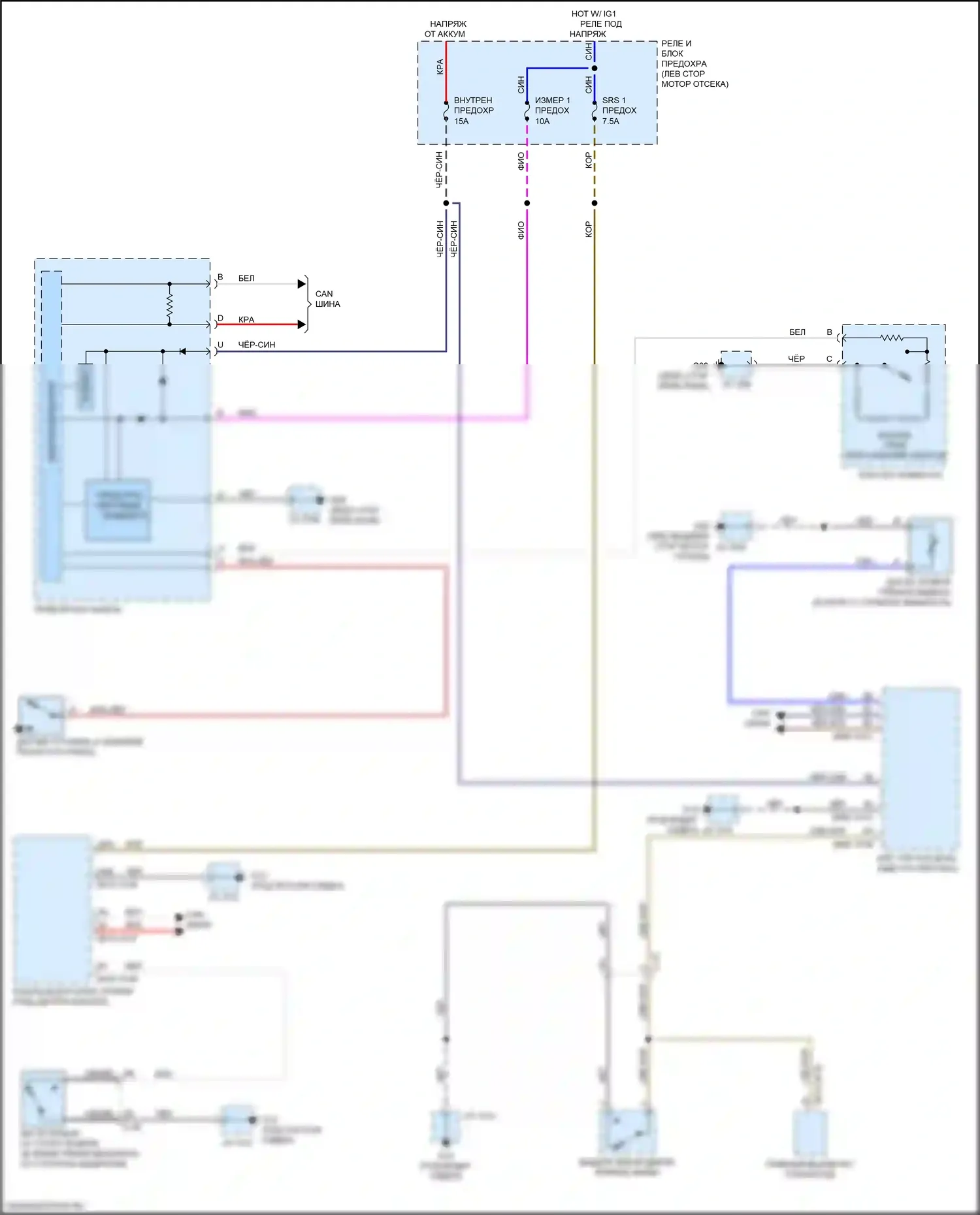 MX-5 Mazda ND (2015-2024): Электросхема помощников водителя 