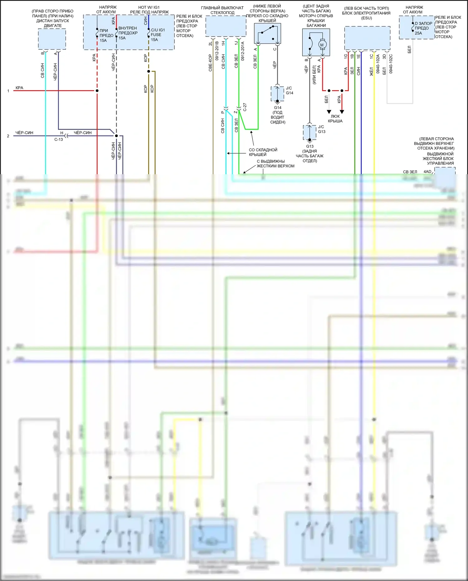 MX-5 Mazda ND (2015-2024): Сигнализации электросхема (2 из 4) 