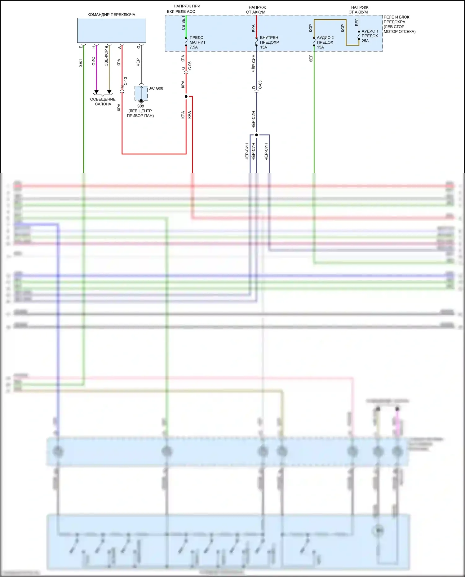 MX-5 Mazda ND (2015-2024): Электросхема навигации, без bose (2 из 3) 