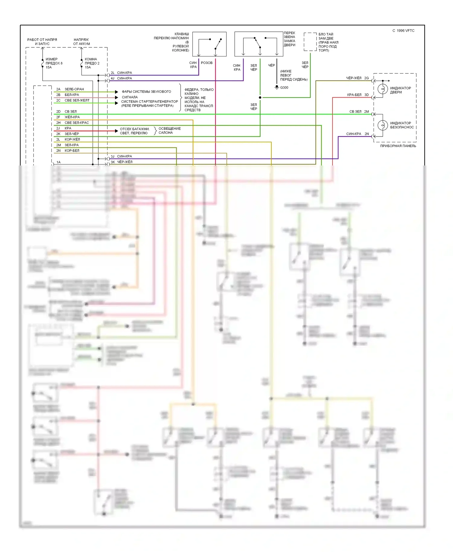 MX-6 Mazda I (1992-1997): Сигнализации электросхема 
