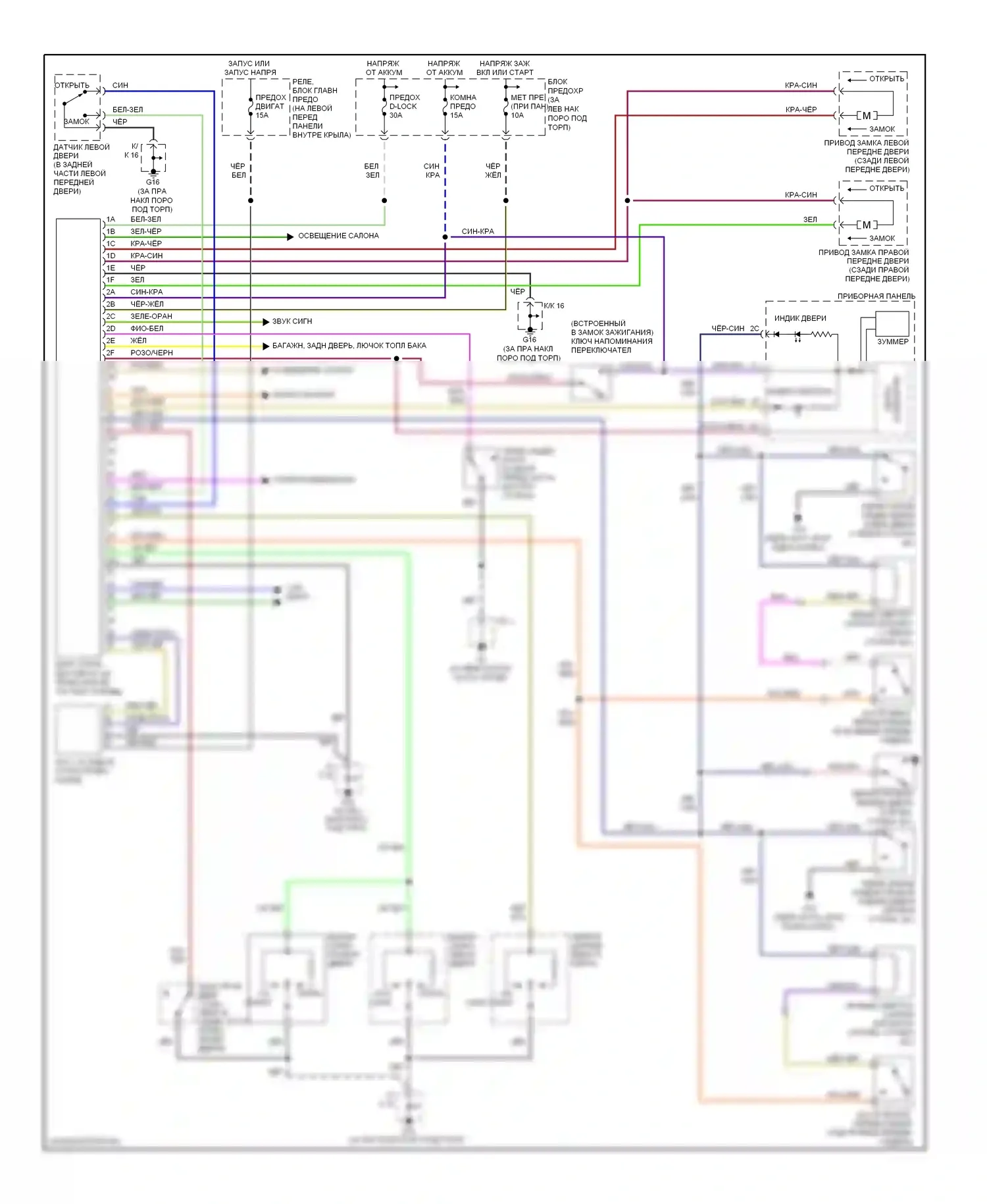 RX-8 Mazda I рестайлинг (2008-2012): Электросхема защиты от взлома, без расширенного бесключевого входа и запуска 
