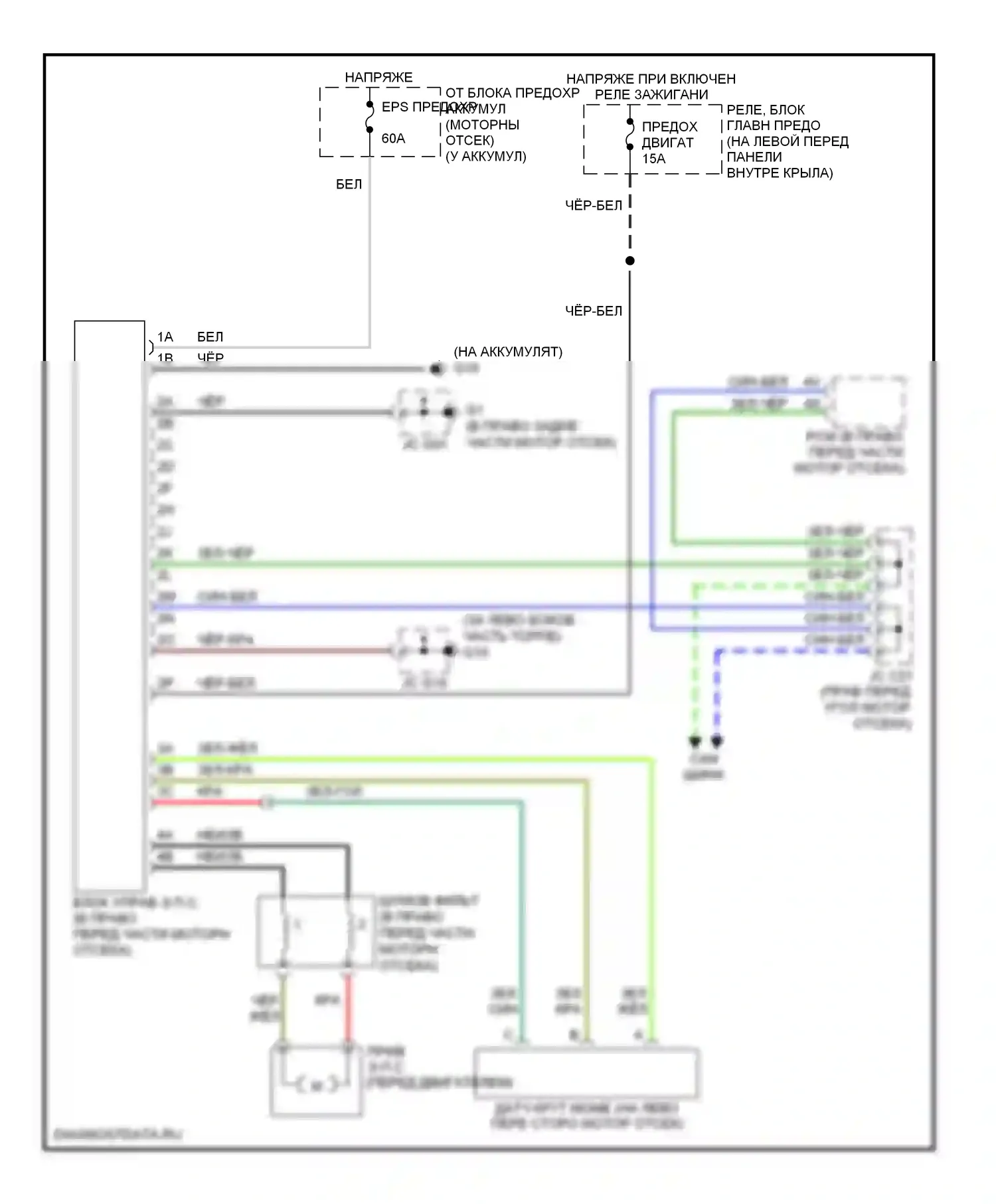 RX-8 Mazda I (2003-2008): Электросхема электроусилителя руля 