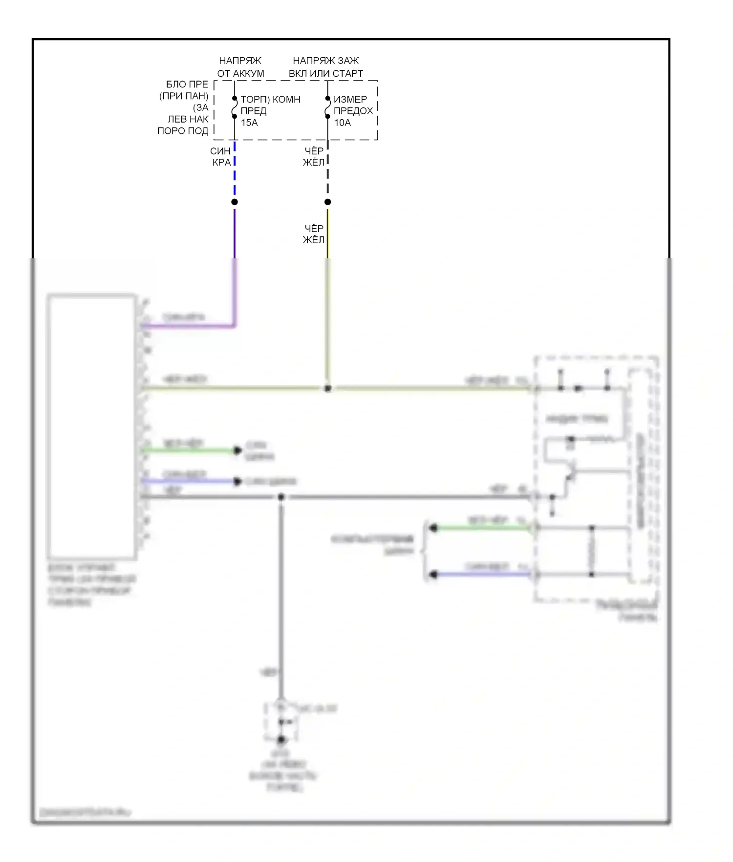RX-8 Mazda I (2003-2008): Электросхема контроля давления в шинах 