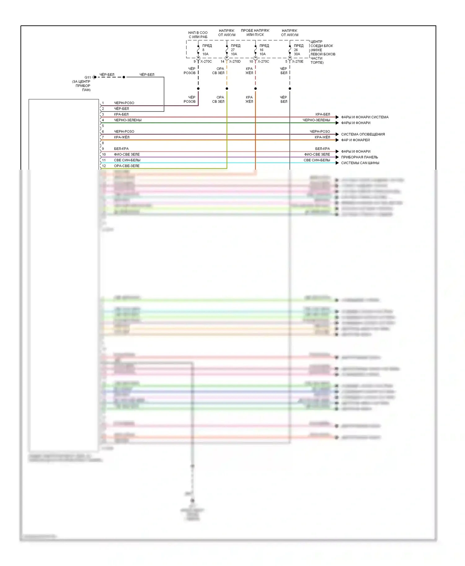 Tribute Mazda I (2000-2004): Электросхемы компьютера тела 